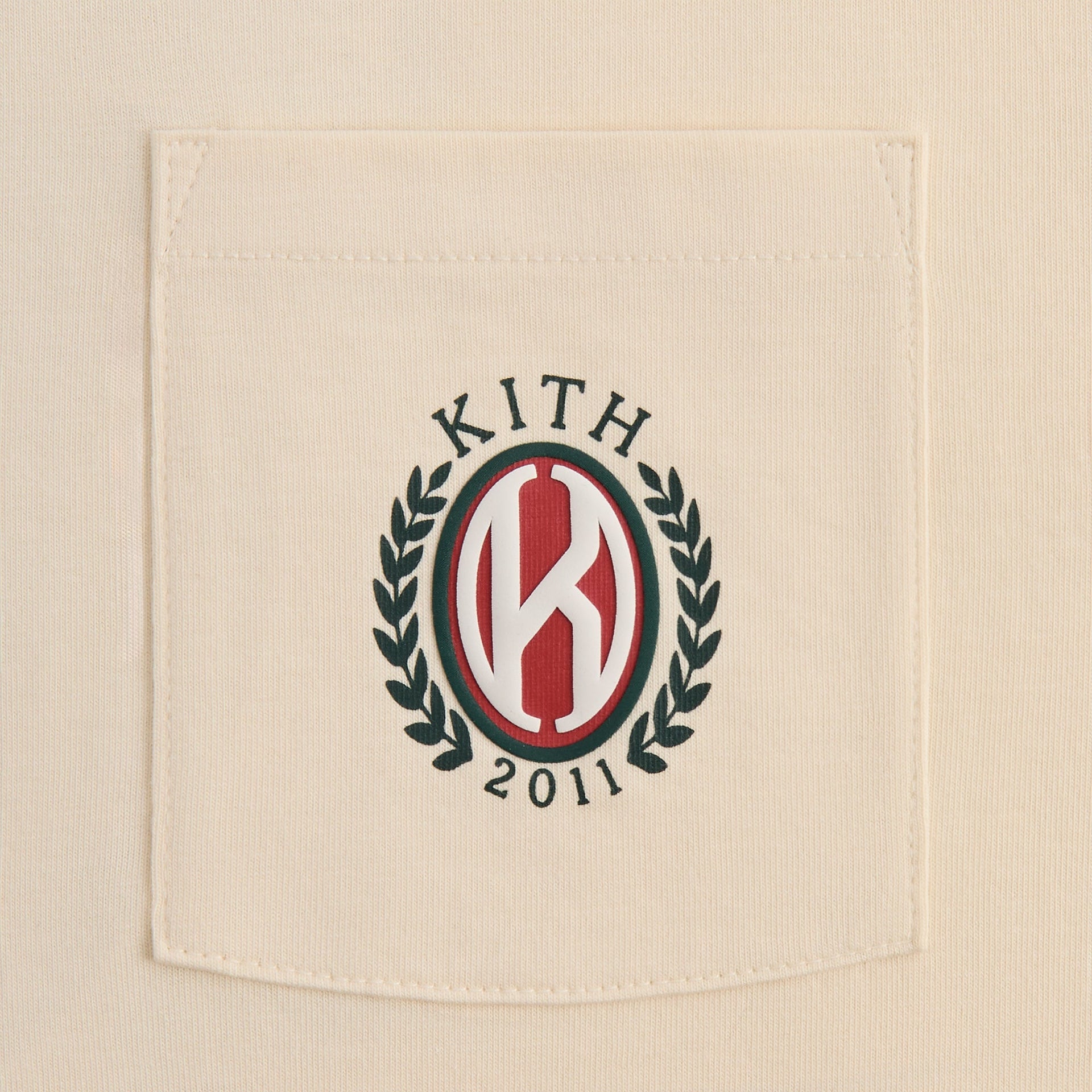 Kith K Shield Pocket Tee - Sandrift PH