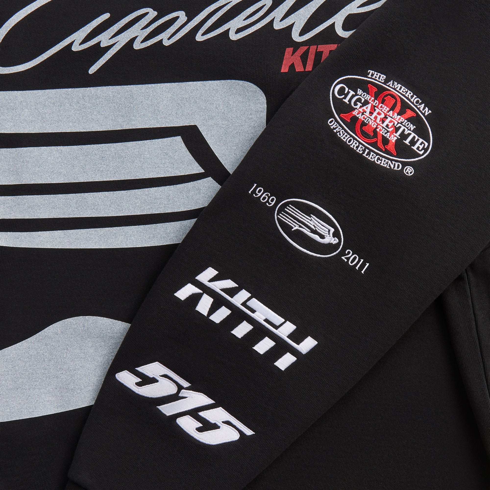 【KITH NYC】Cigarette Racing 515 ロゴ クルーネックトレーナー Kith for Cigarette Racing 515 Nelson Crewneck - Black