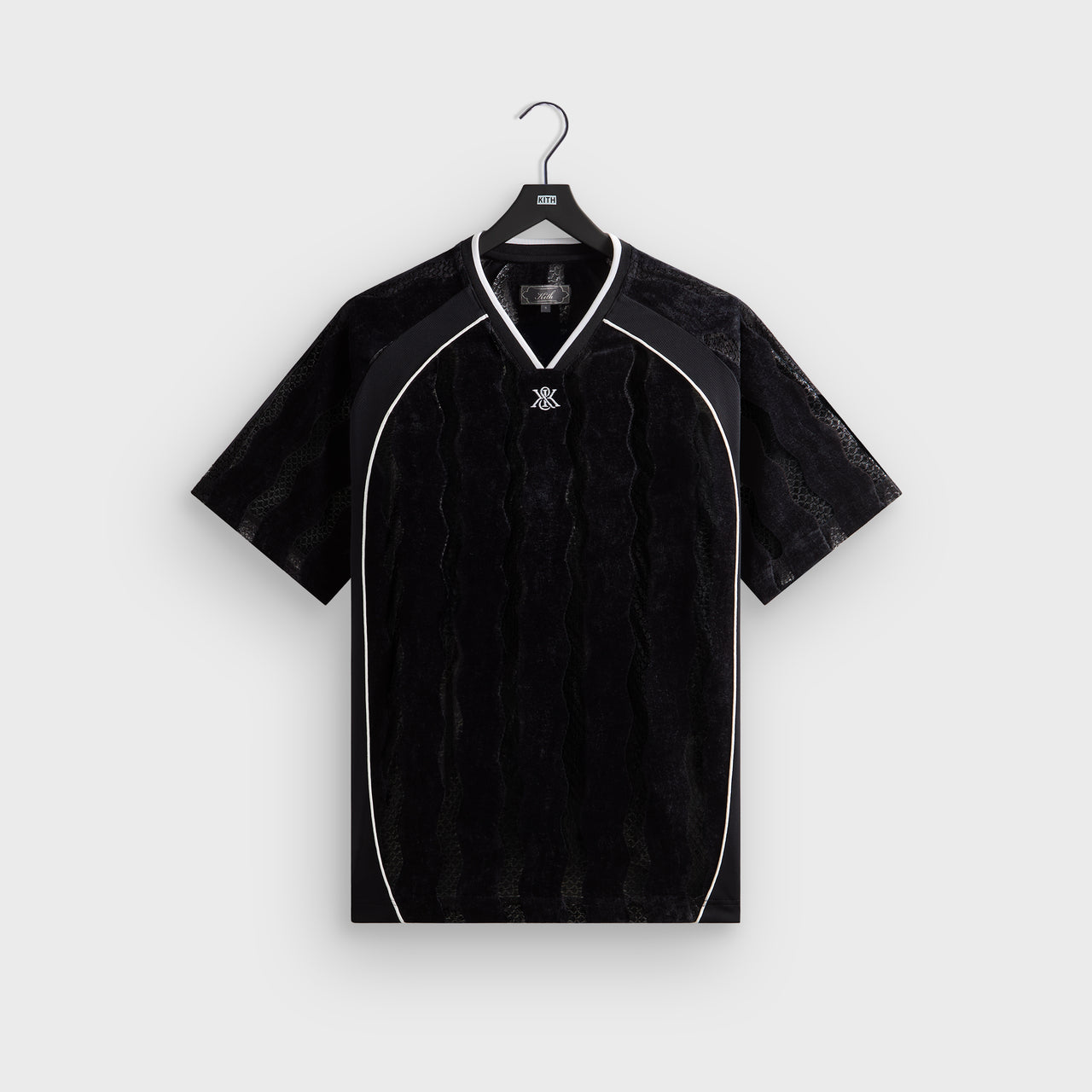 Kith Compact Fleece Long Sleeve Julien Jersey - Black