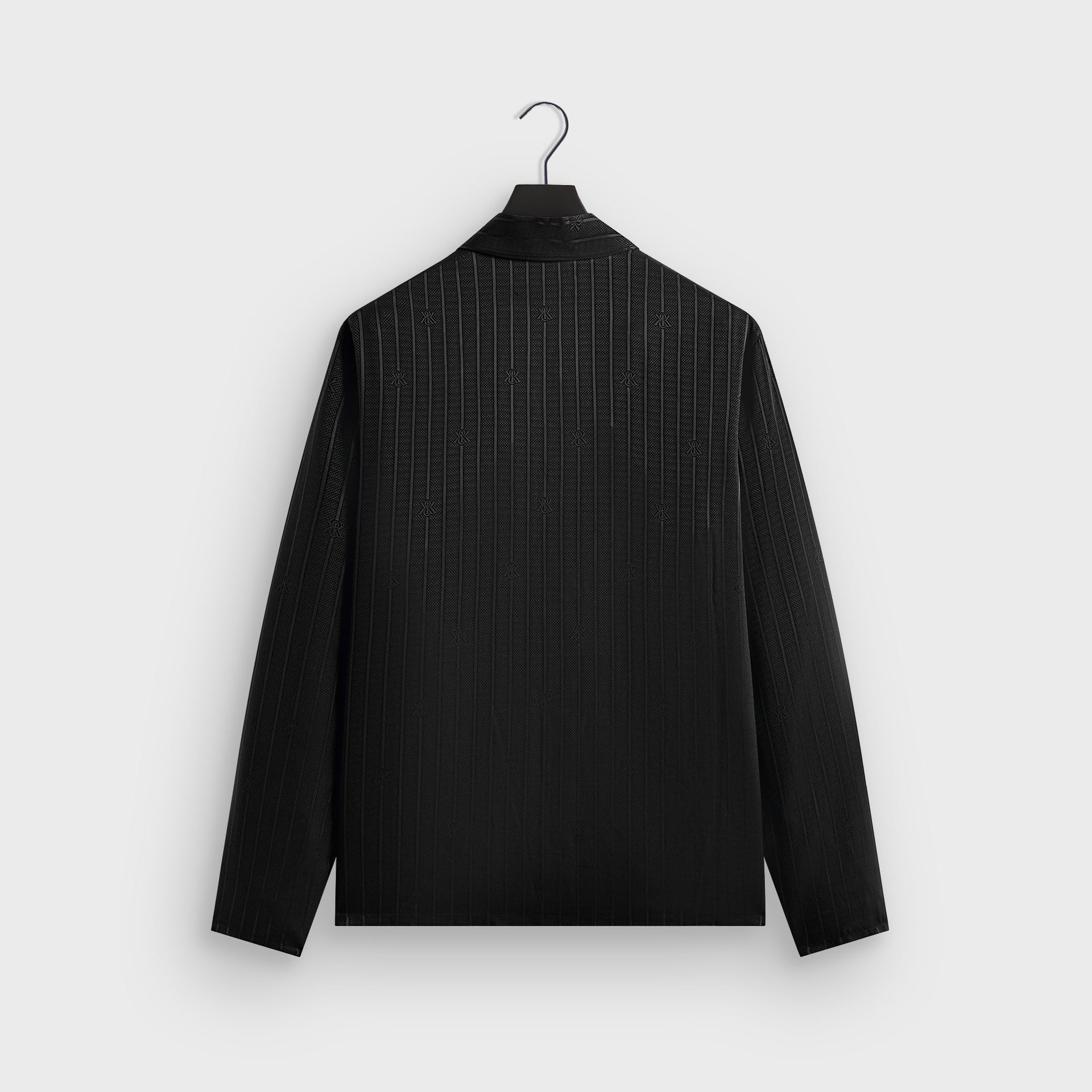 Kith Crest Logo Boxy Collared Overshirt - Black PH