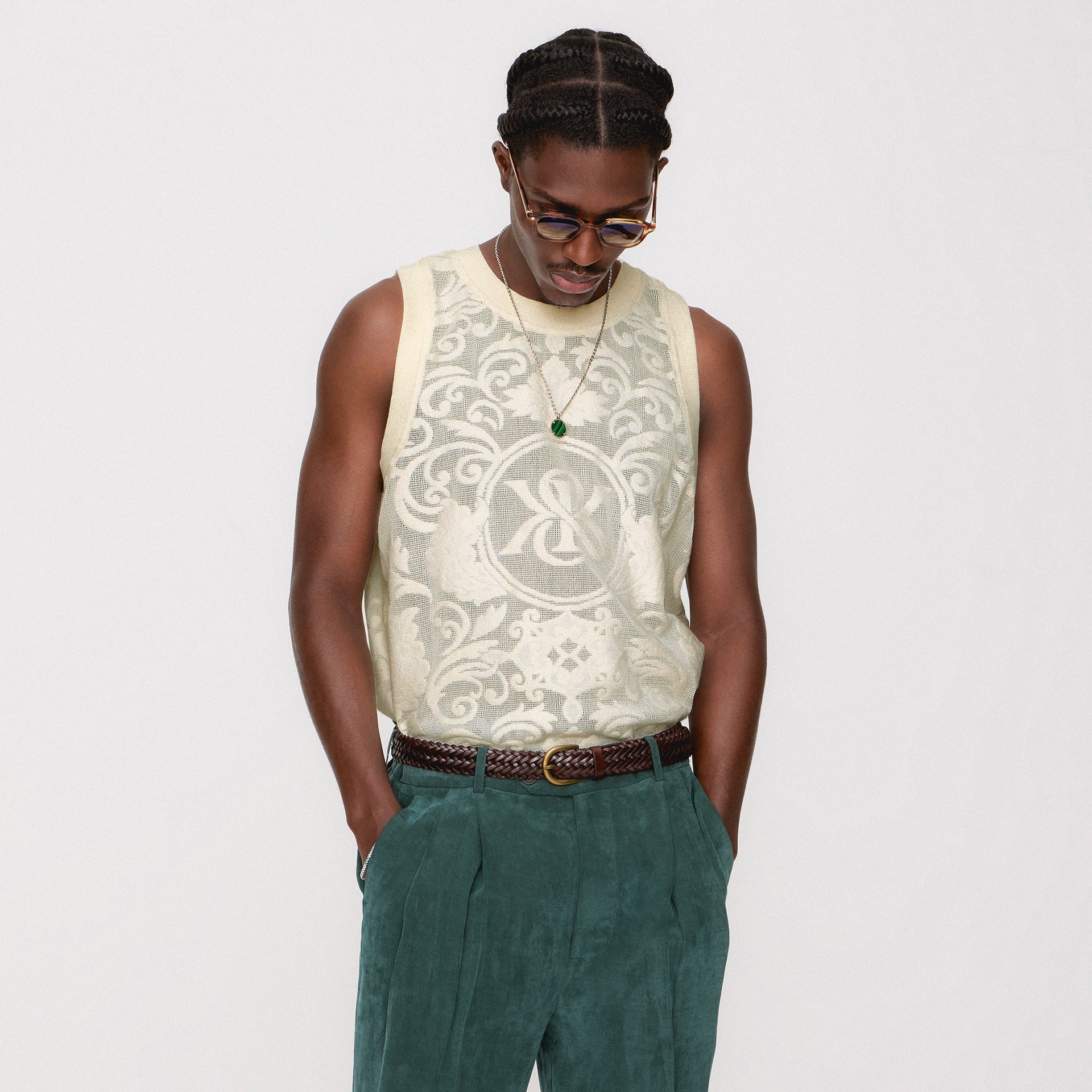 Kith Lace Basketball Jersey - Sandrift