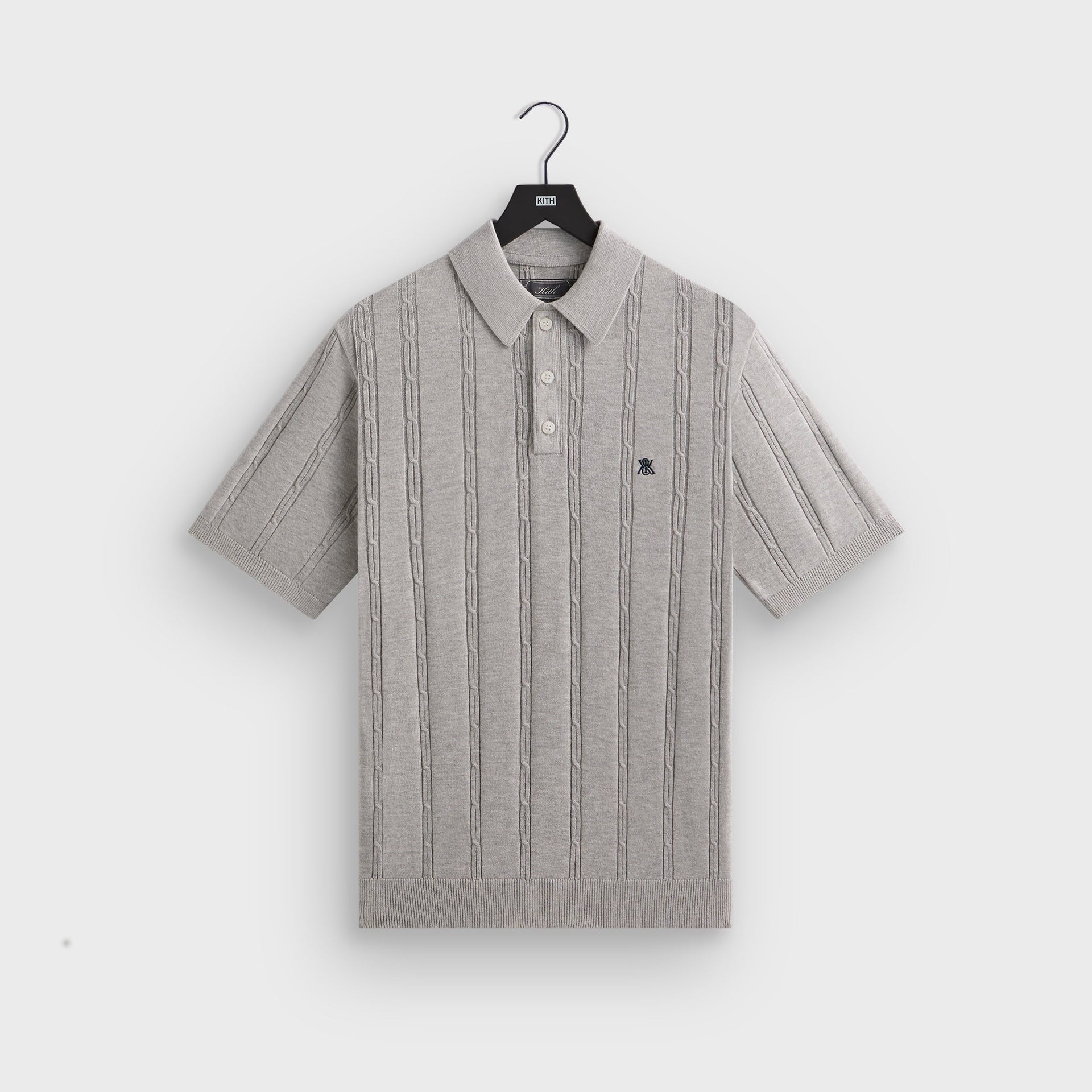 Kith Tilden Polo - Light Heather Grey PH