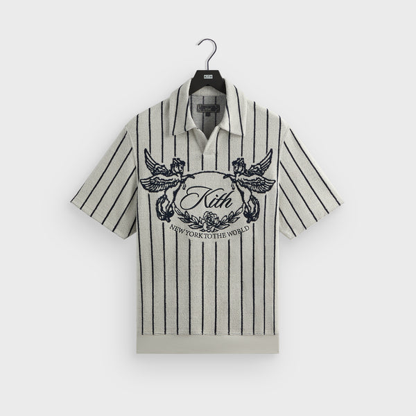 トップス KITH Tilden Polo Shirt XL Kith Basketweave Tilden Polo - Nocturnal