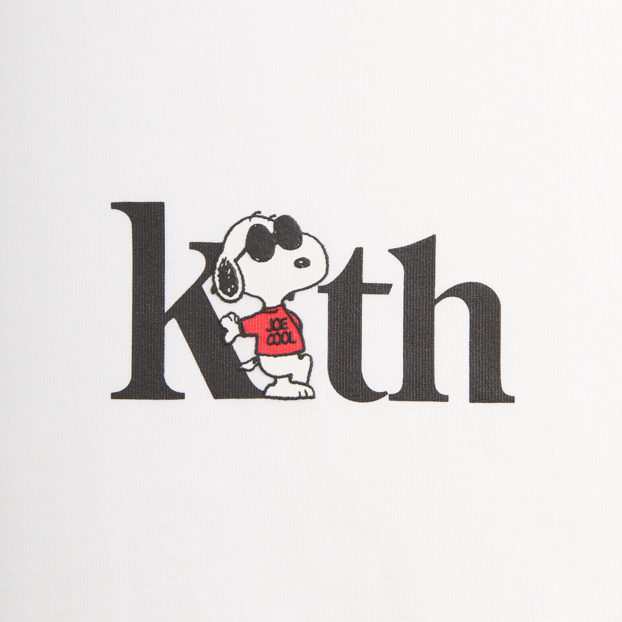 Kith for Peanuts Joe Cool Serif Tee - White