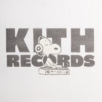 Kith for Peanuts Kith Records Vintage Tee - White
