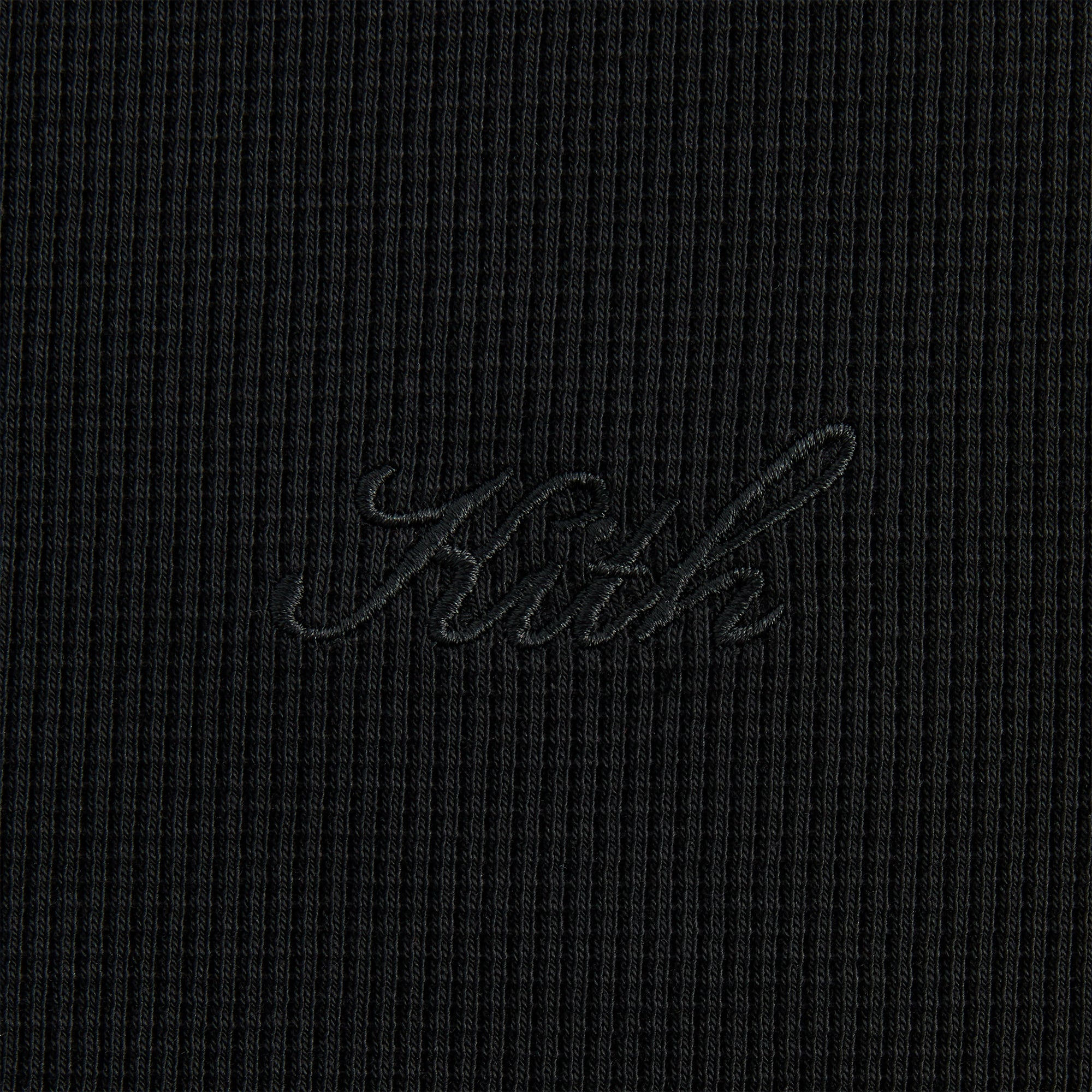 KITH Micro Waffle Colby Pullover XL ブラック Kith Micro Waffle Short Sleeve Colby Pullover - Black