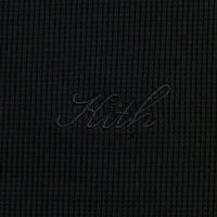 Kith Micro Waffle Short Sleeve Colby Pullover - Black