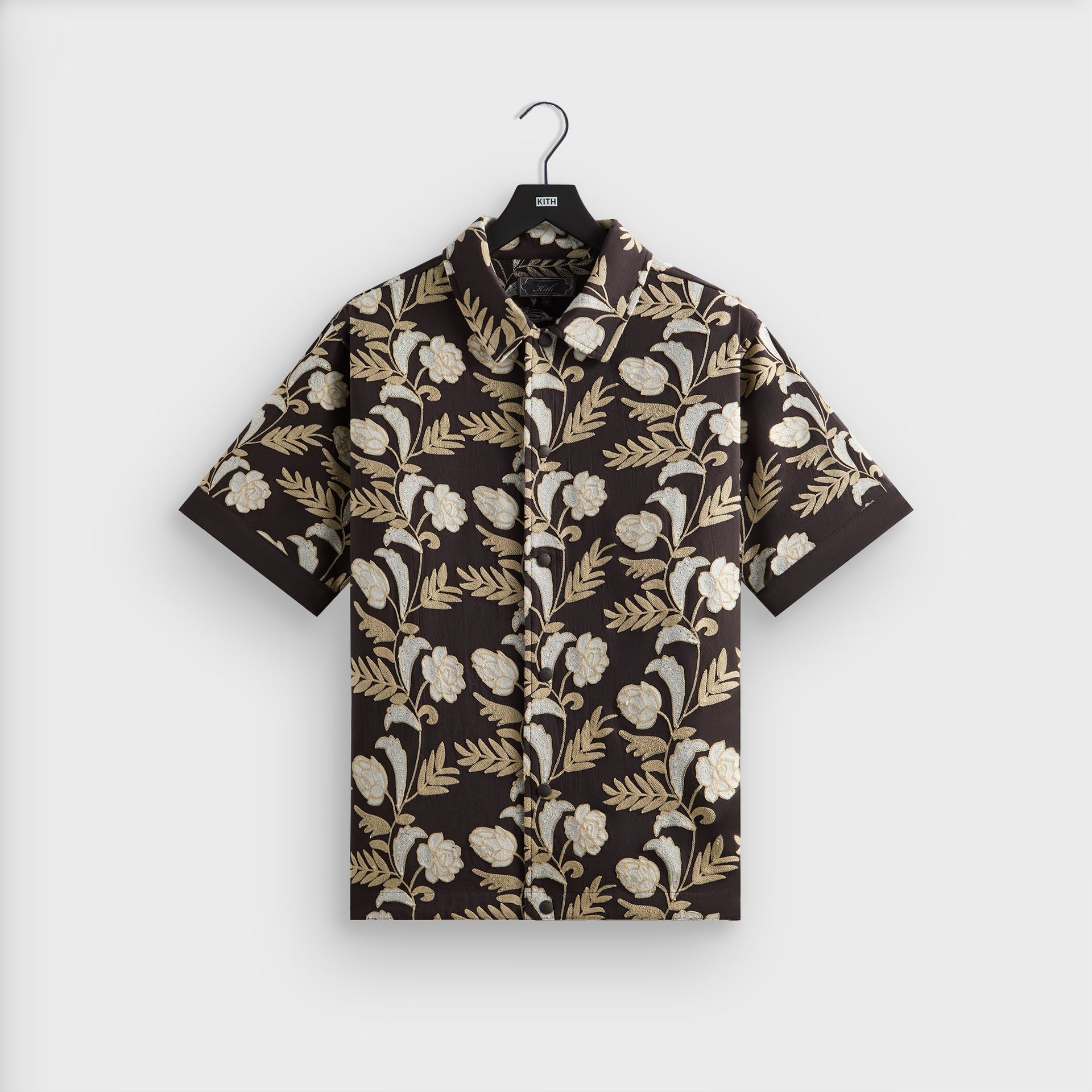 Kith Embroidered Floral Woodpoint Shirt - Kindling PH