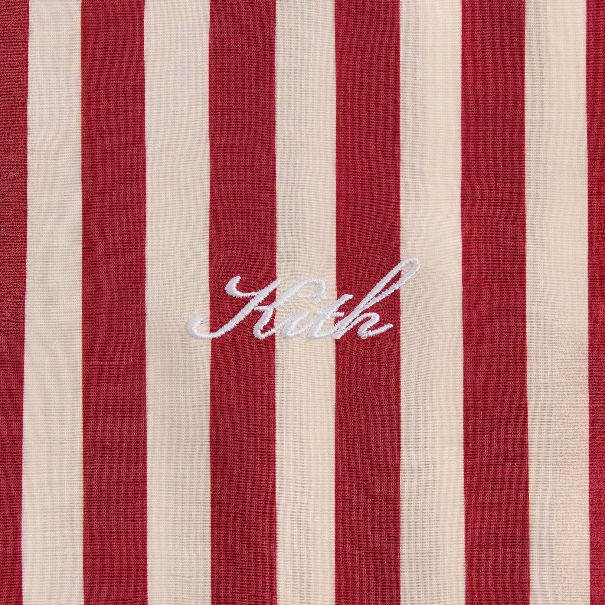 Kith Variegated Striped Poplin Thompson Camp Collar Shirt