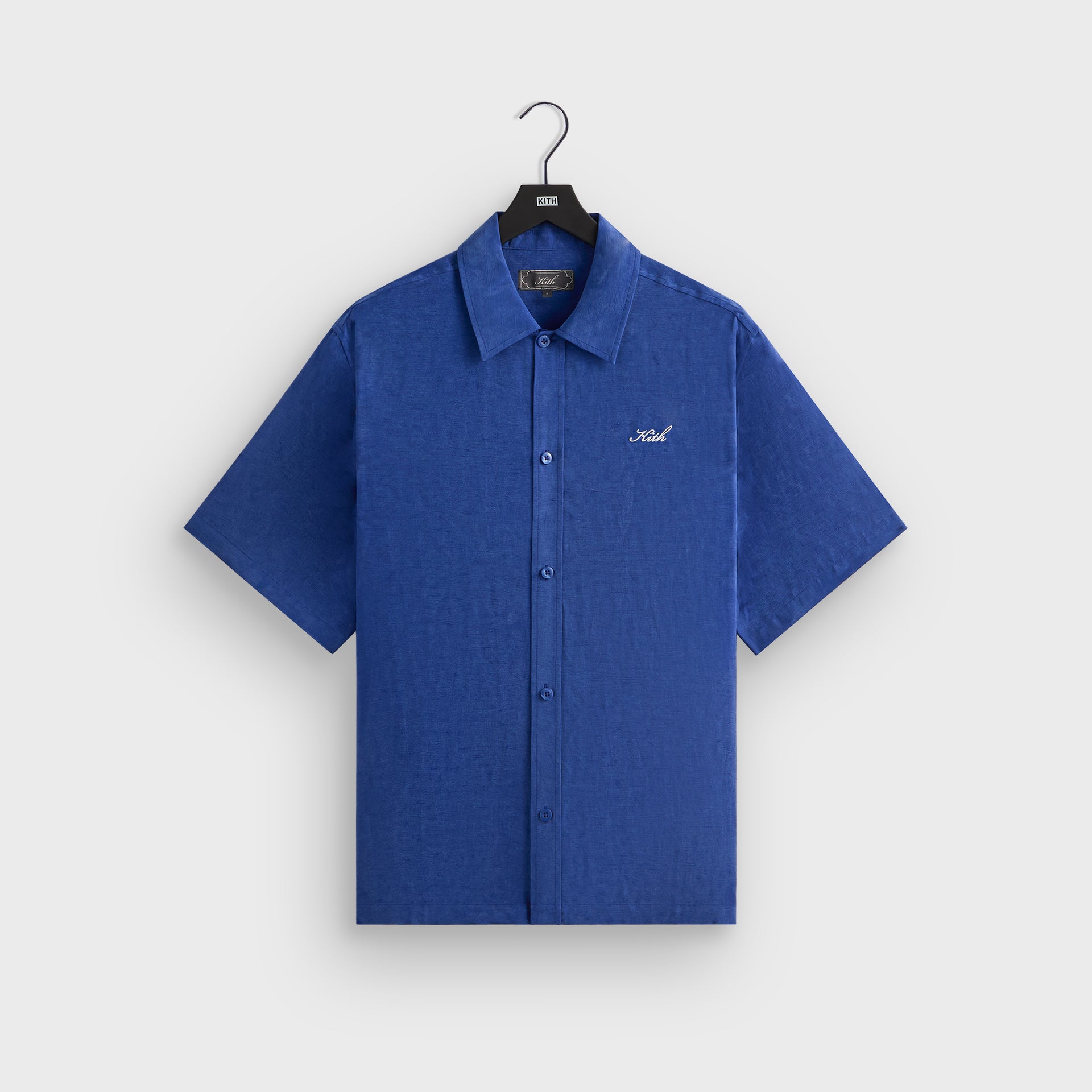 Kith Cupro Linen Short Sleeve Boxy Collared Overshirt - Current