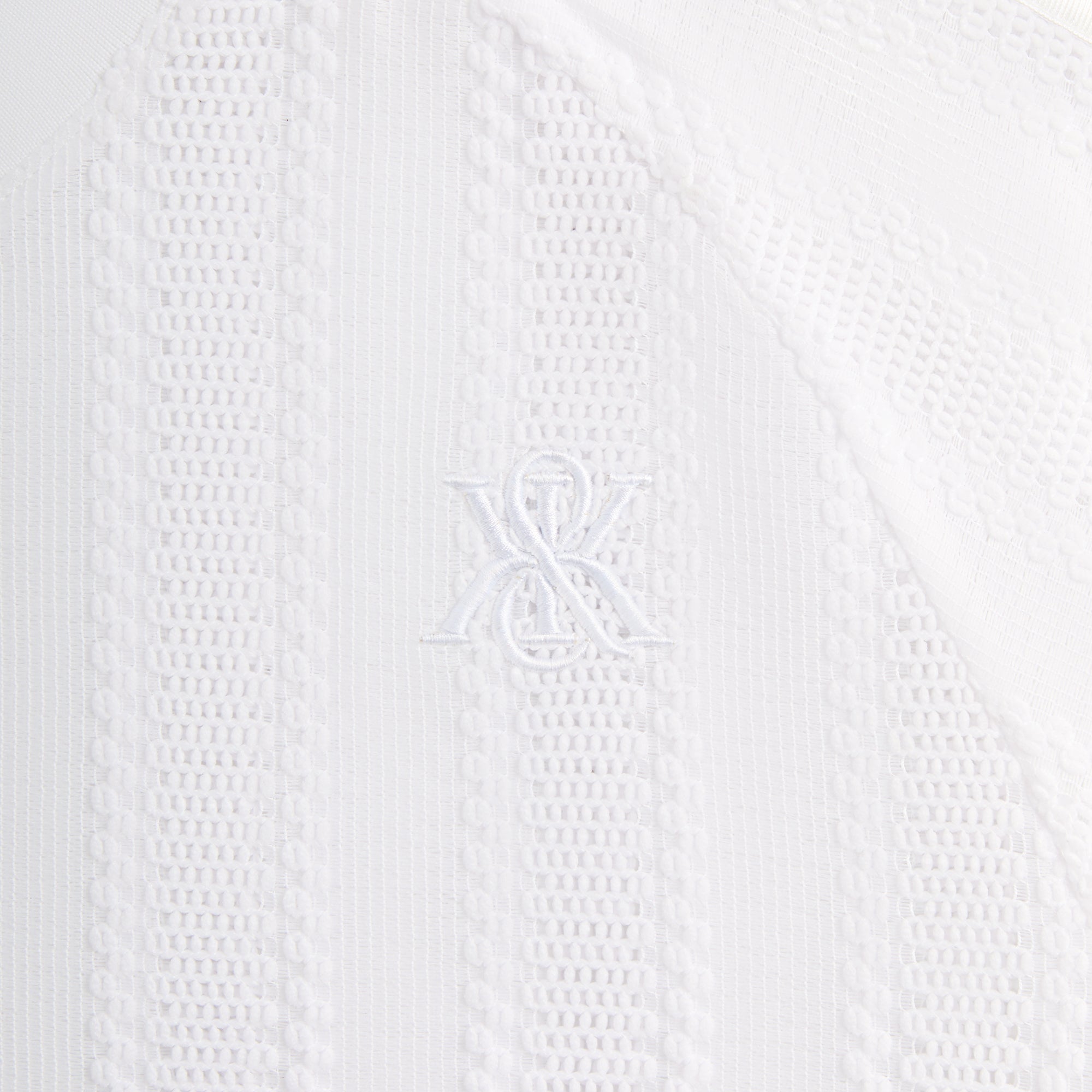 【KITHNYC】Leon 半袖レースコンボジャージ Kith Leon Short Sleeve Lace Combo Jersey - White