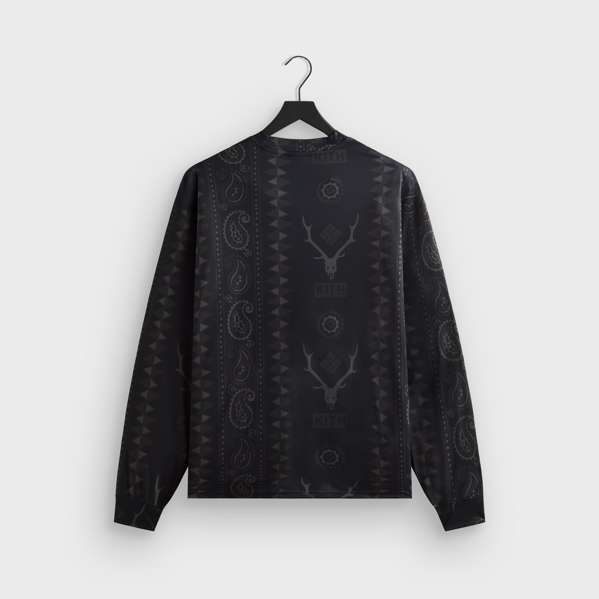 Kith & South2 West8 for Columbia Paisley Stripe Terminal Tackle™ Long Sleeve - Black PH