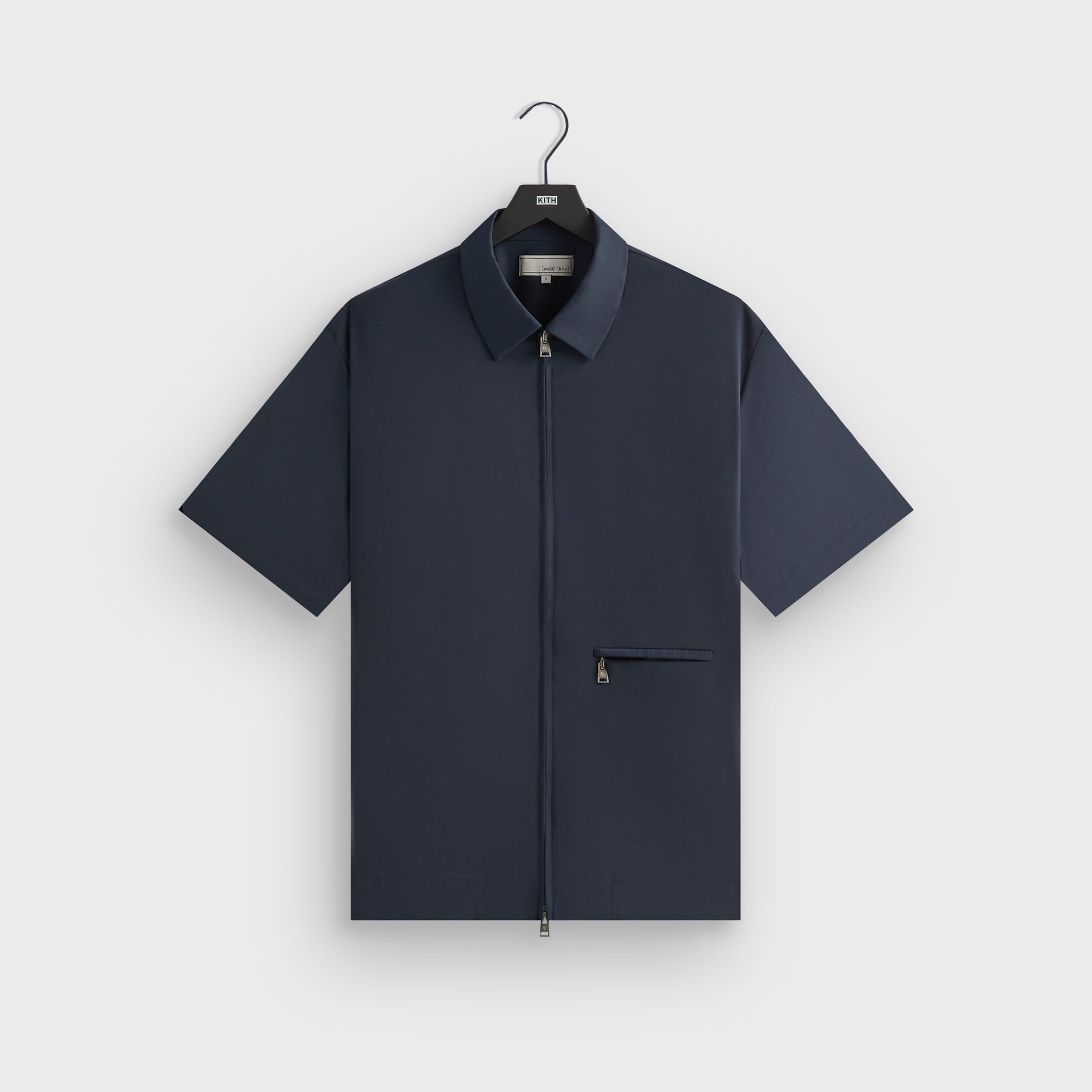 &Kin Tropical Wool Davenport Shirt - Admiral