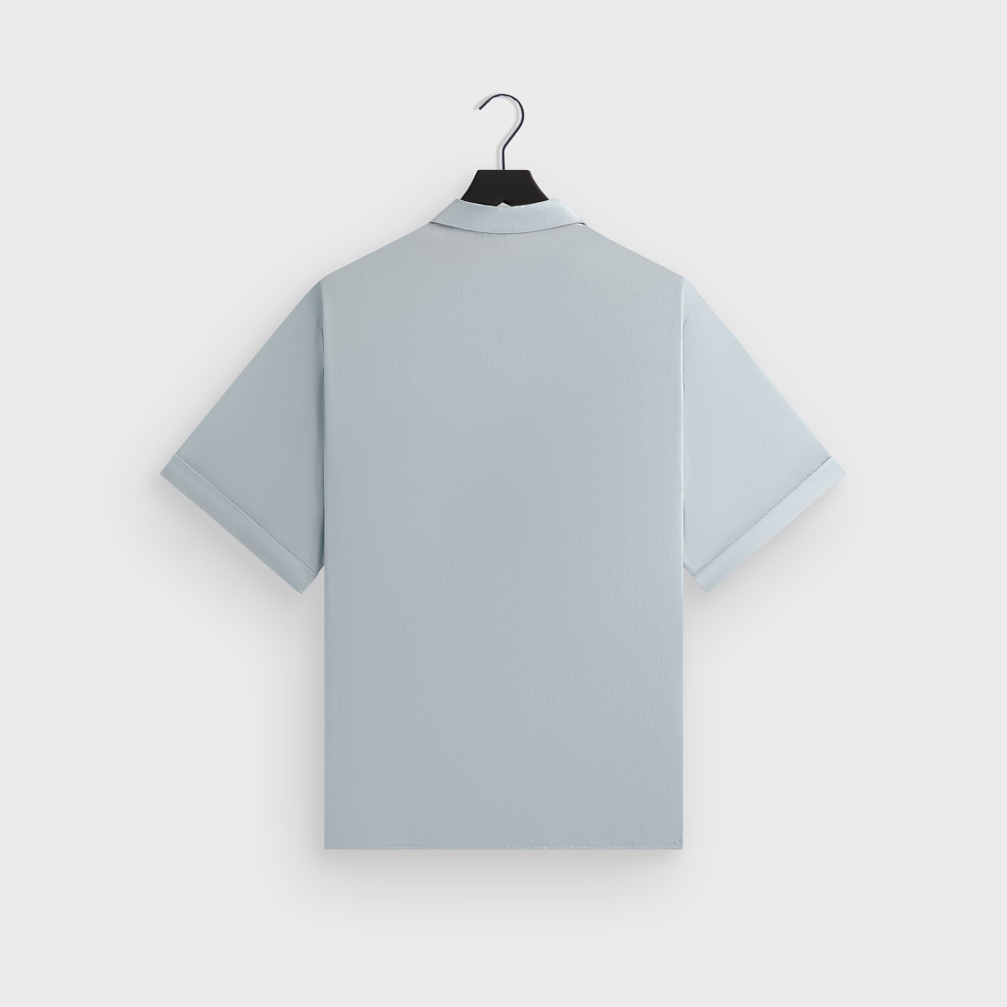 &Kin Silk Habotai Short Sleeve Reade Shirt - Light Indigo – Kith