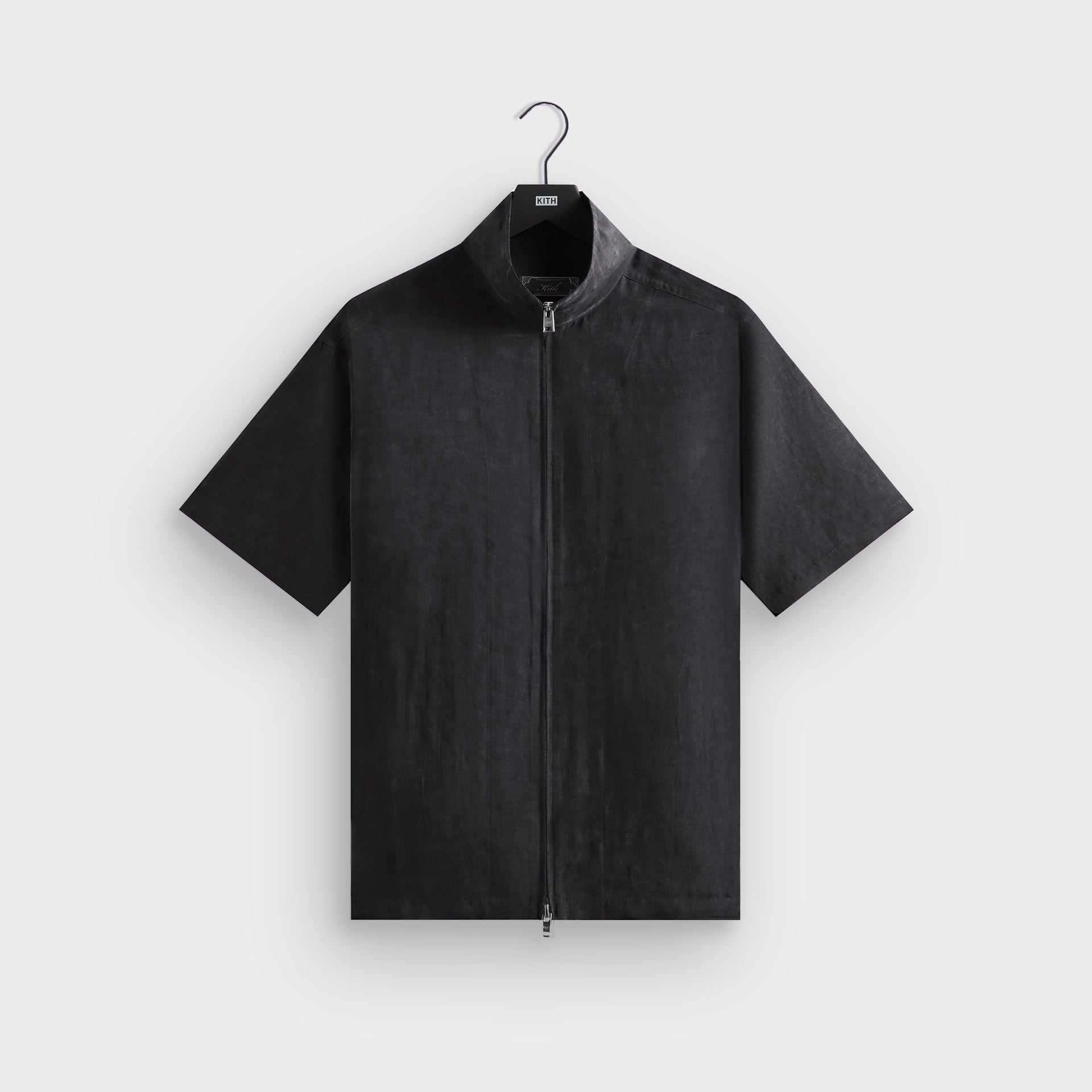 Kith Colton Zip Up Shirt - Black PH