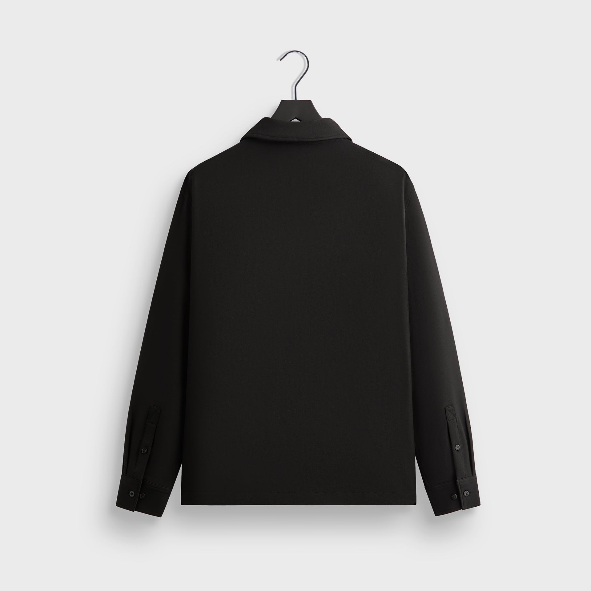 Kith Double Weave Boxy Collared Overshirt - Black