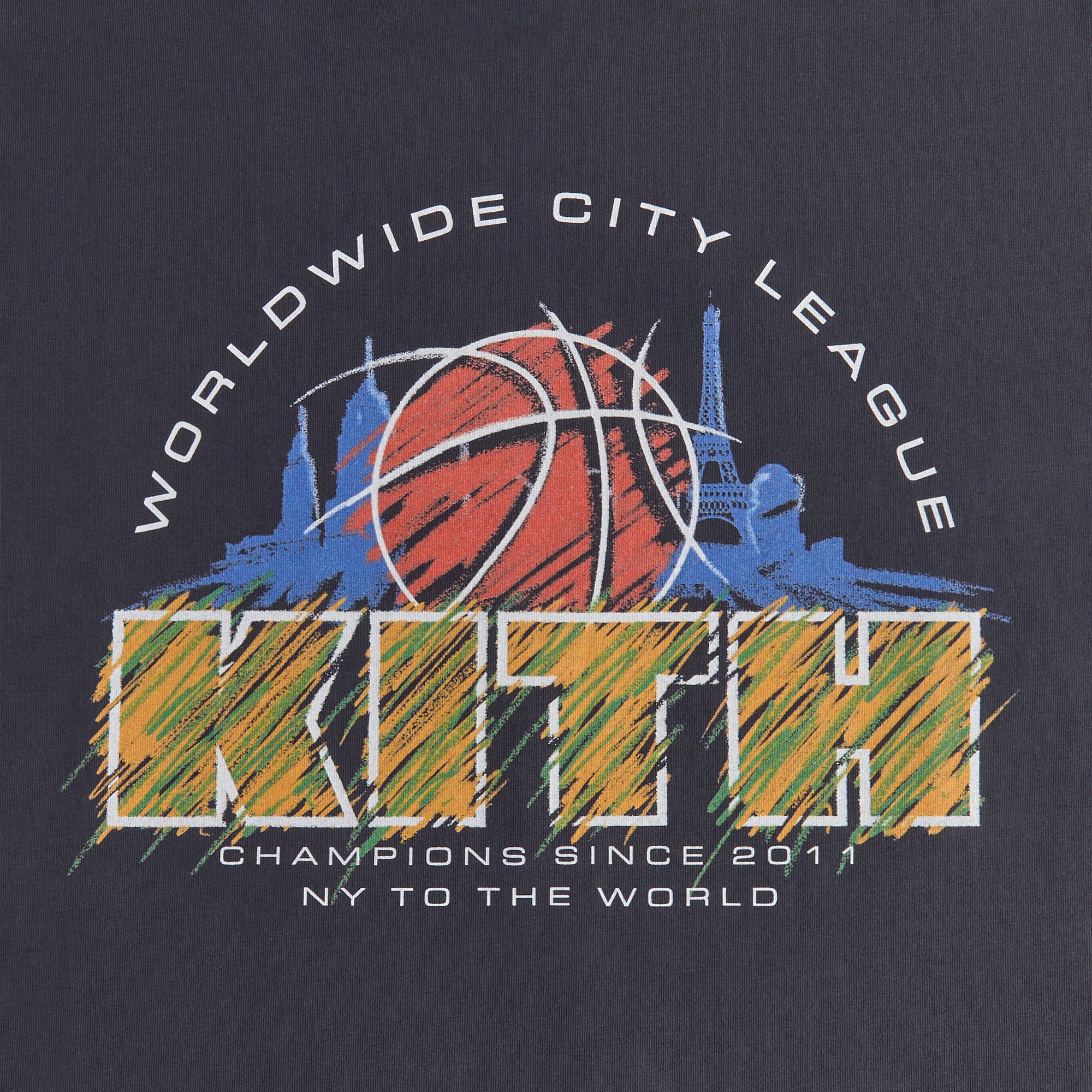 ★25SS 最新作★Kith City League Vintage Tee Kith City League Vintage Tee - Nocturnal
