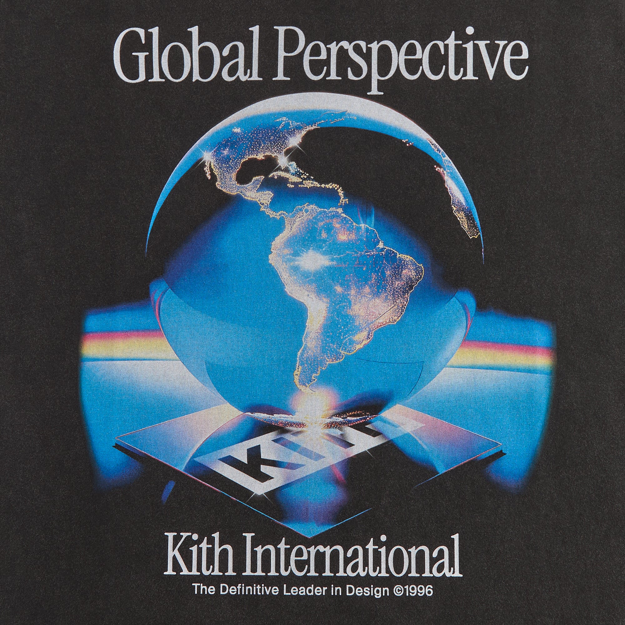 ★25SS 最新作★Kith Global Perspective Vintage Tee Kith Global Perspective Vintage Tee Black Men's - SS25 - US