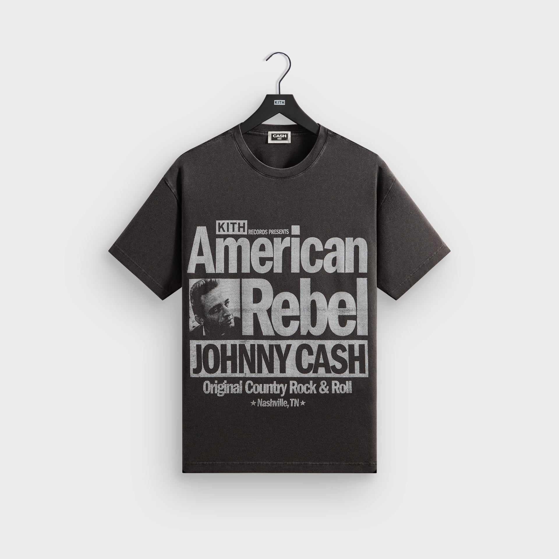 Kith Records for Johnny Cash American Rebel Vintage Tee - Black