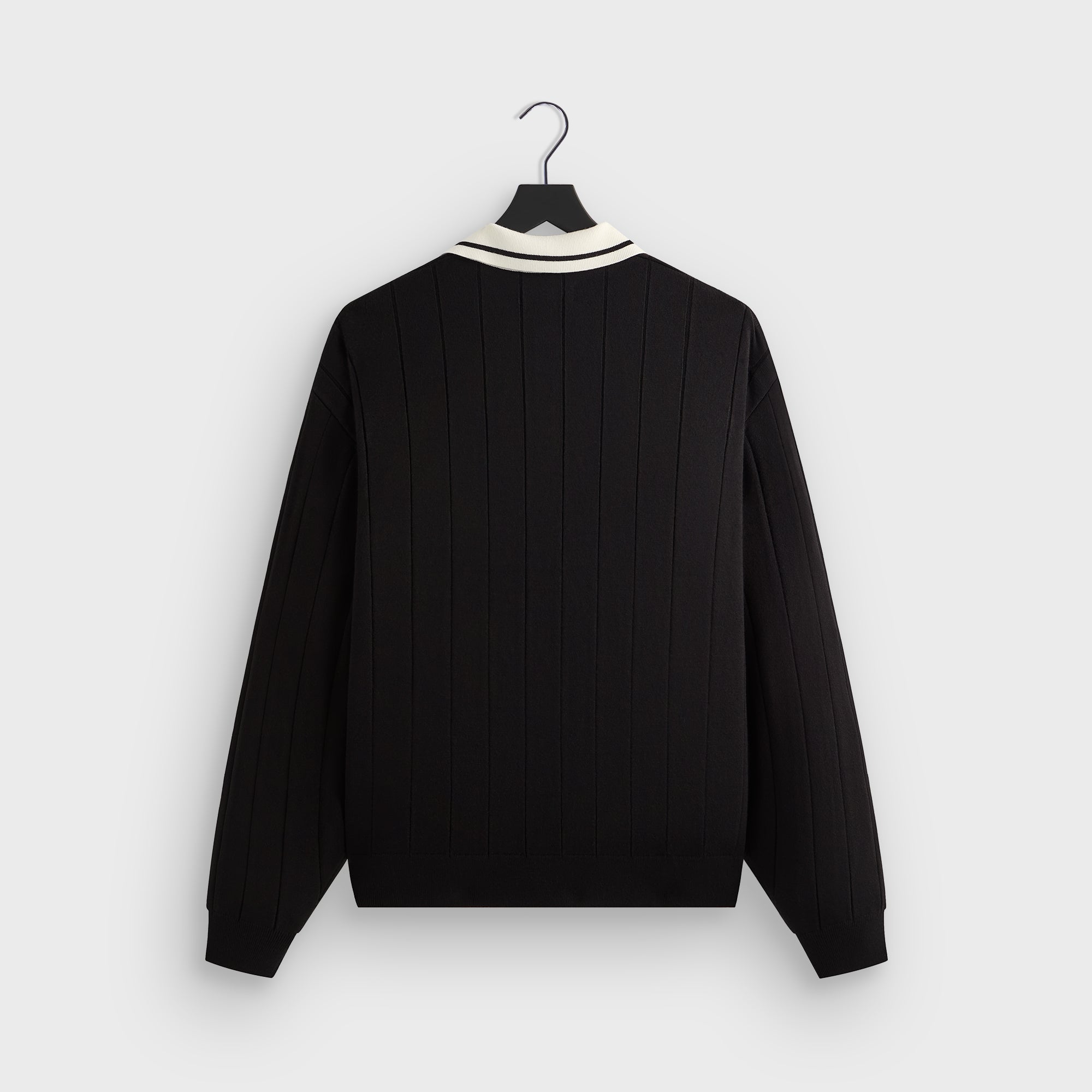 25FALL Kith Rugby Pullover Sweater美品 Kith Nelson Rugby Pullover Black Men's - FW25 - US