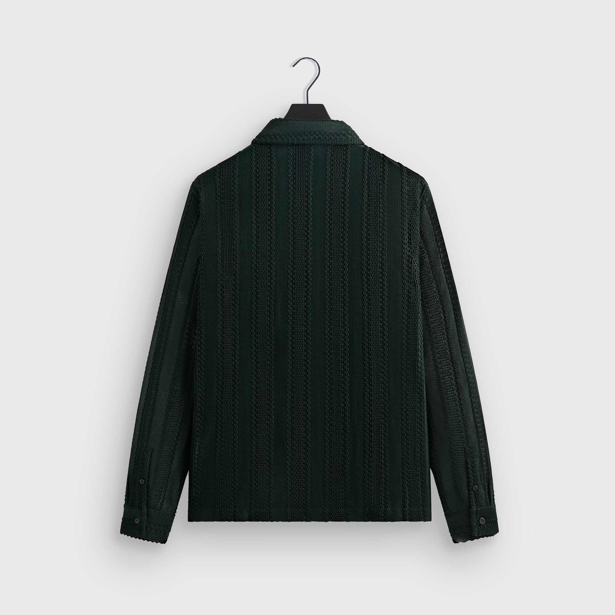 Kith Ladder Lace Long Sleeve Boxy Collared Overshirt - Stadium