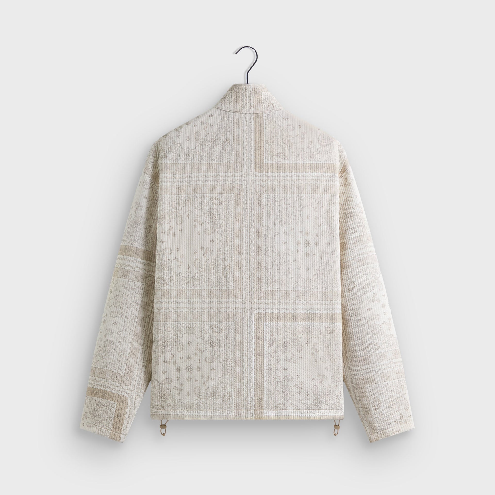 Kith Striped Interlock Claremont Quarter Zip - Canvas - PH