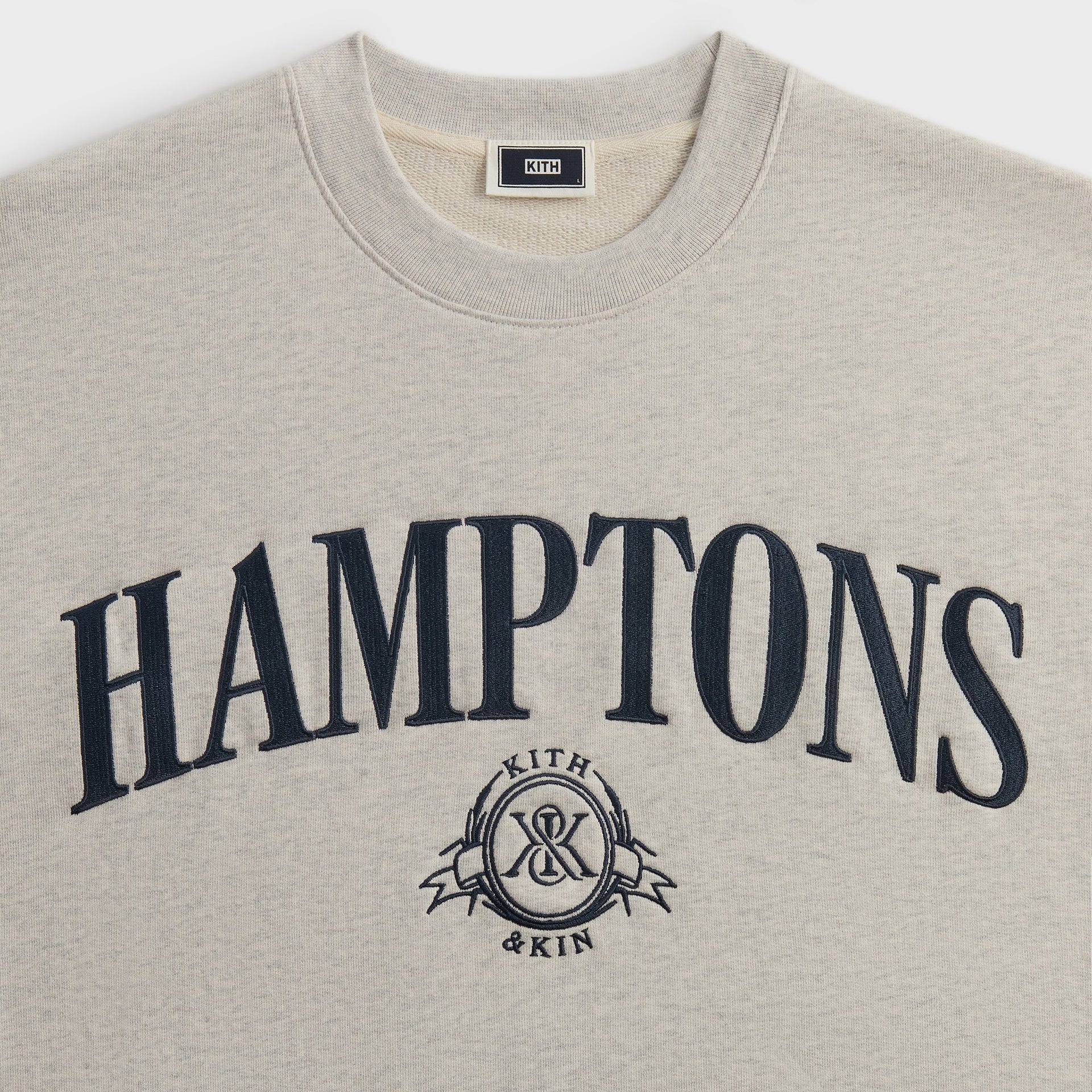 Kith Hamptons Nelson Crewneck - Light Heather Grey PH