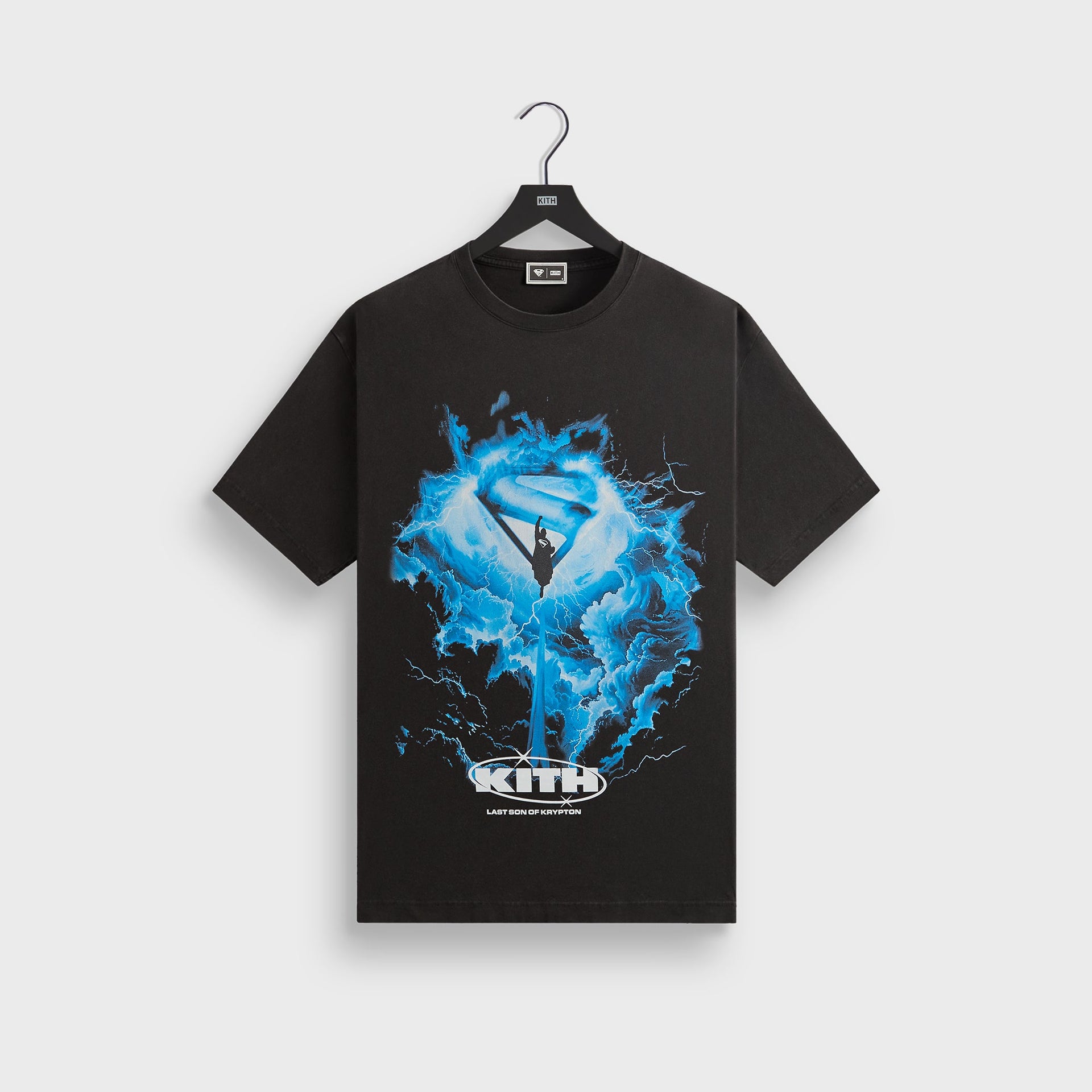 Superman | Kith (2025 Movie) Lightning Vintage Tee - Black PH