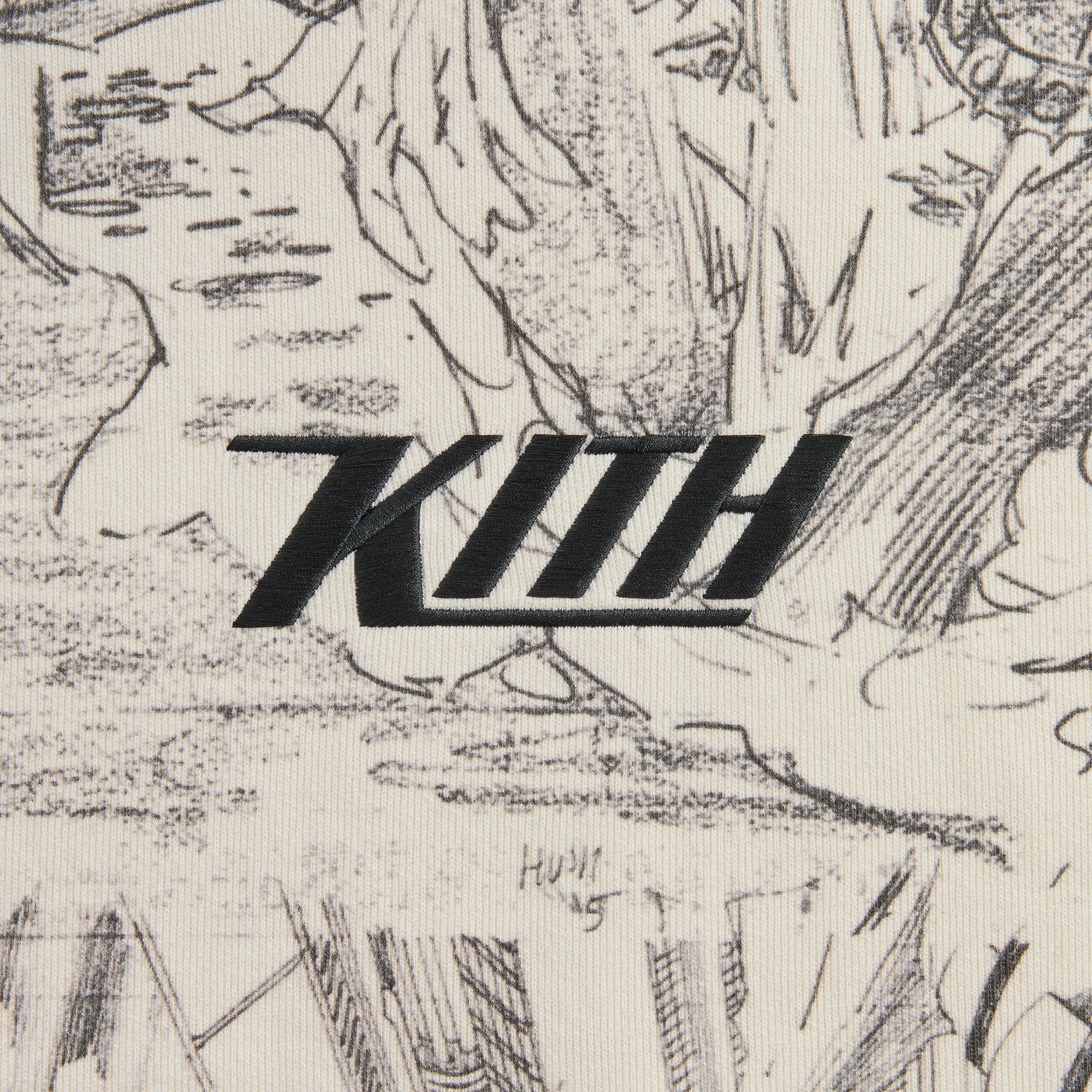 ★25SS★Superman X Kith Sketch Nelson Hoodie Kith x Superman Booth Nelson Hoodie Black Men's - SS25 - US