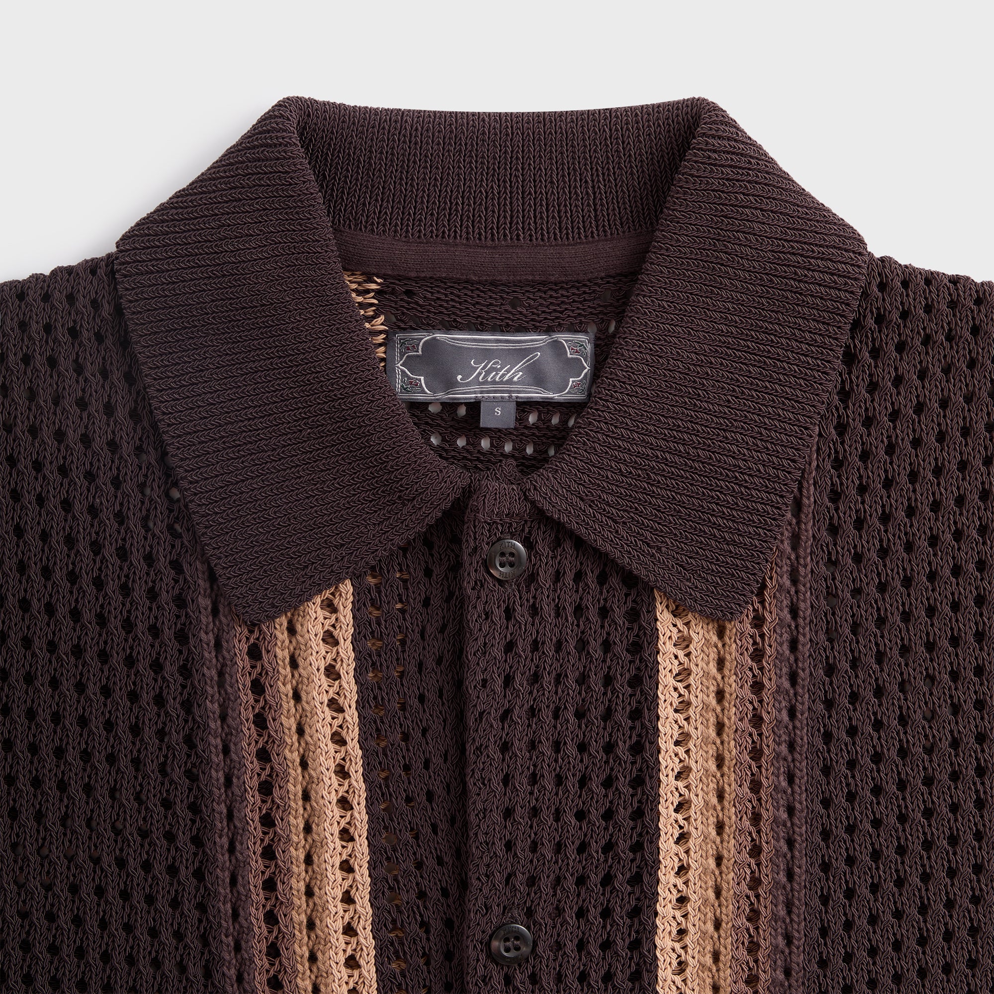 Kith Thompson Crochet Buttondown Black Men's - SS23 - US
