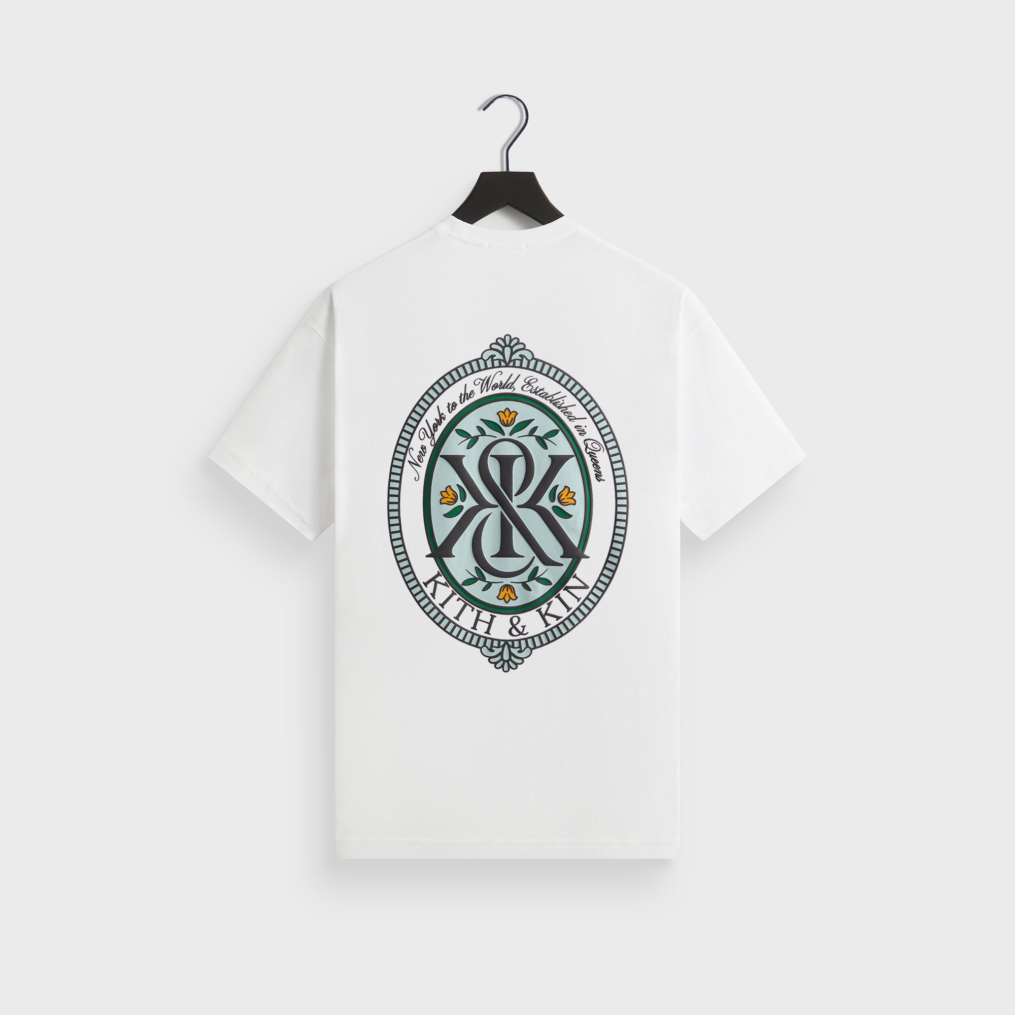 ★KITH NYC★ Queens Crestコラボ 半袖 Tシャツ 送関込 Kith Queens Crest Tee - White