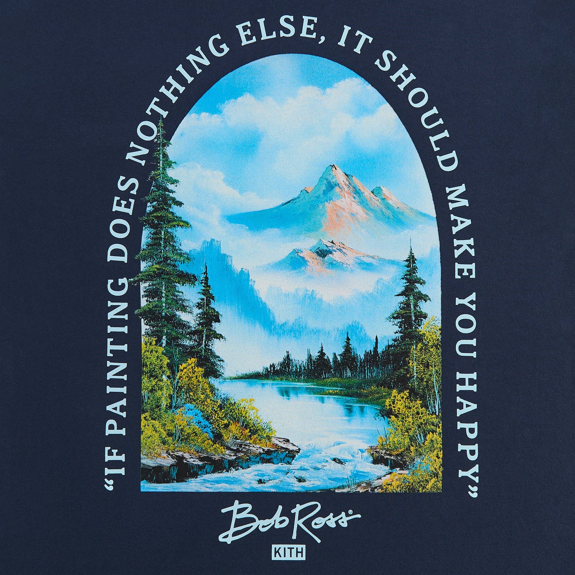 Kith for Bob Ross Purpose Tee - Nocturnal