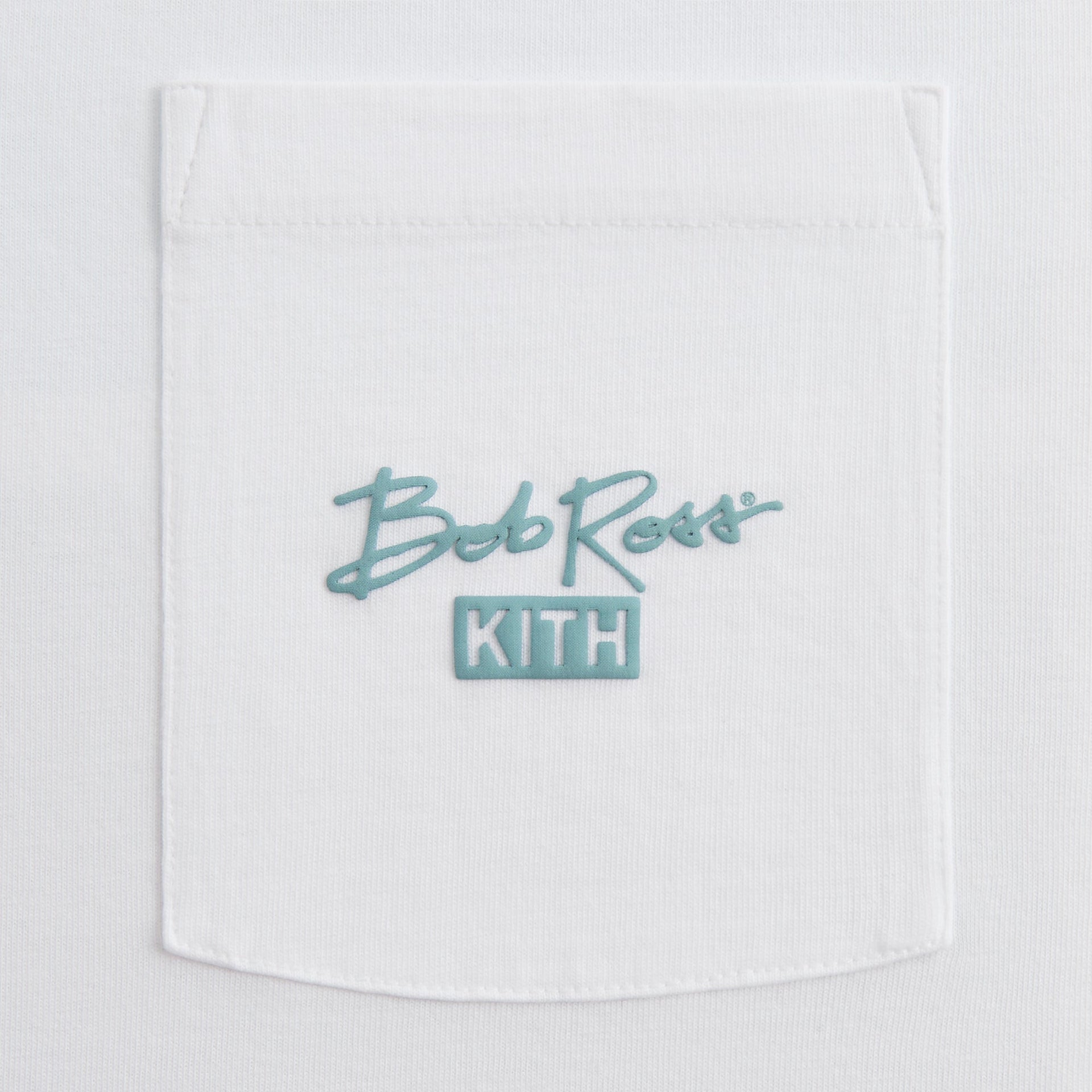 Kith for Bob Ross Artist Bio Vintage Pocket Tee - White
