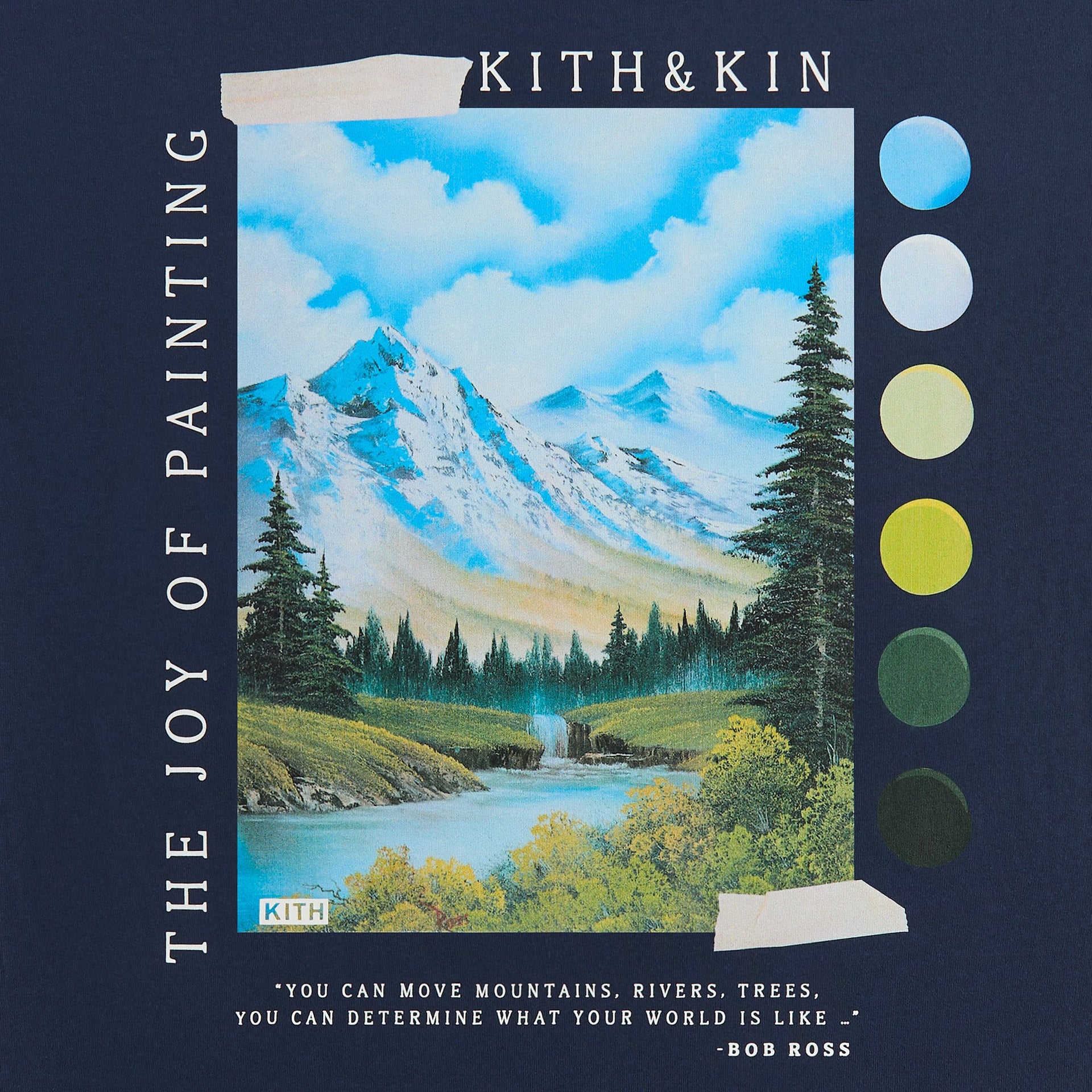 Kith for Bob Ross Palette Pocket Tee - Nocturnal
