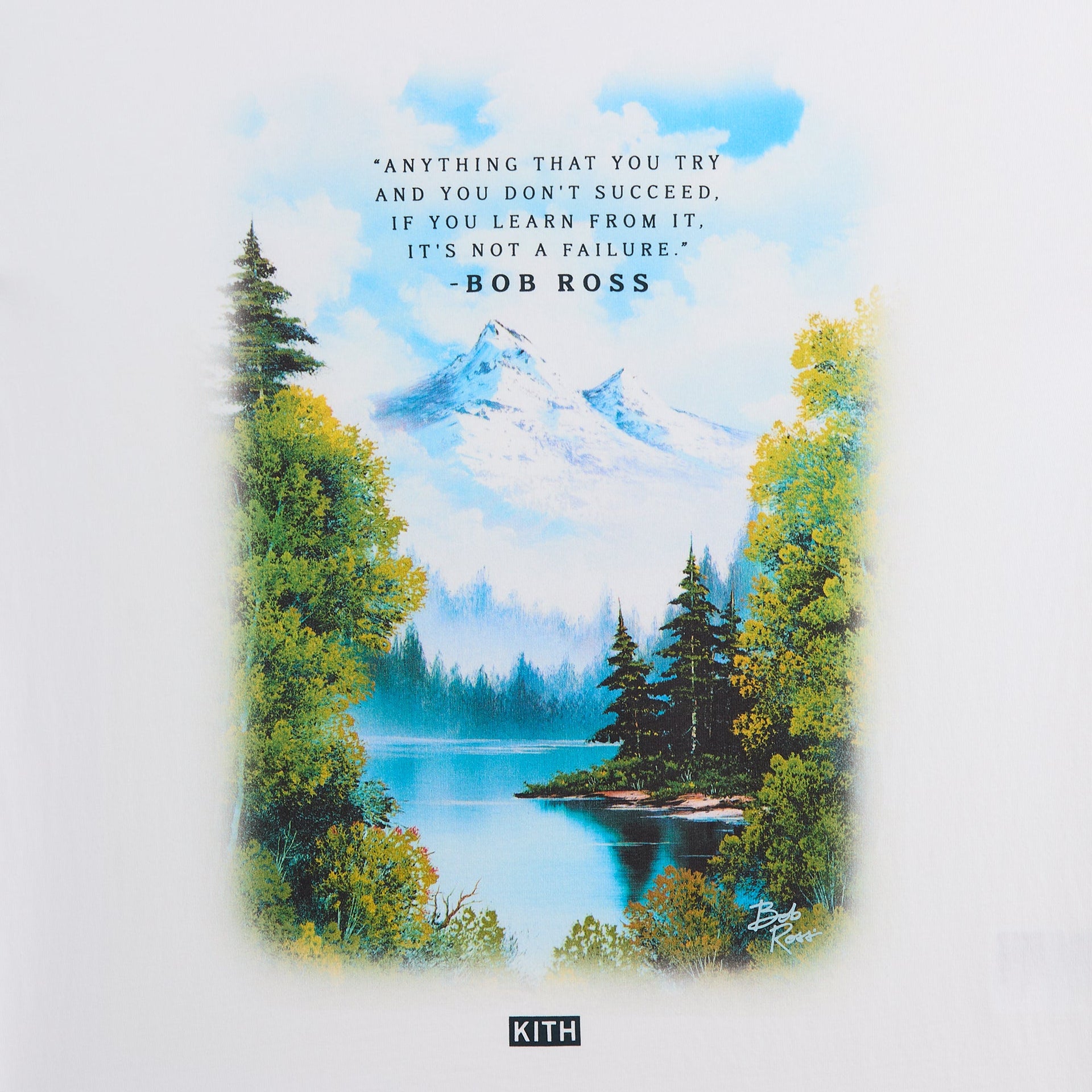 Kith for Bob Ross Inspiration Vintage Tee - White