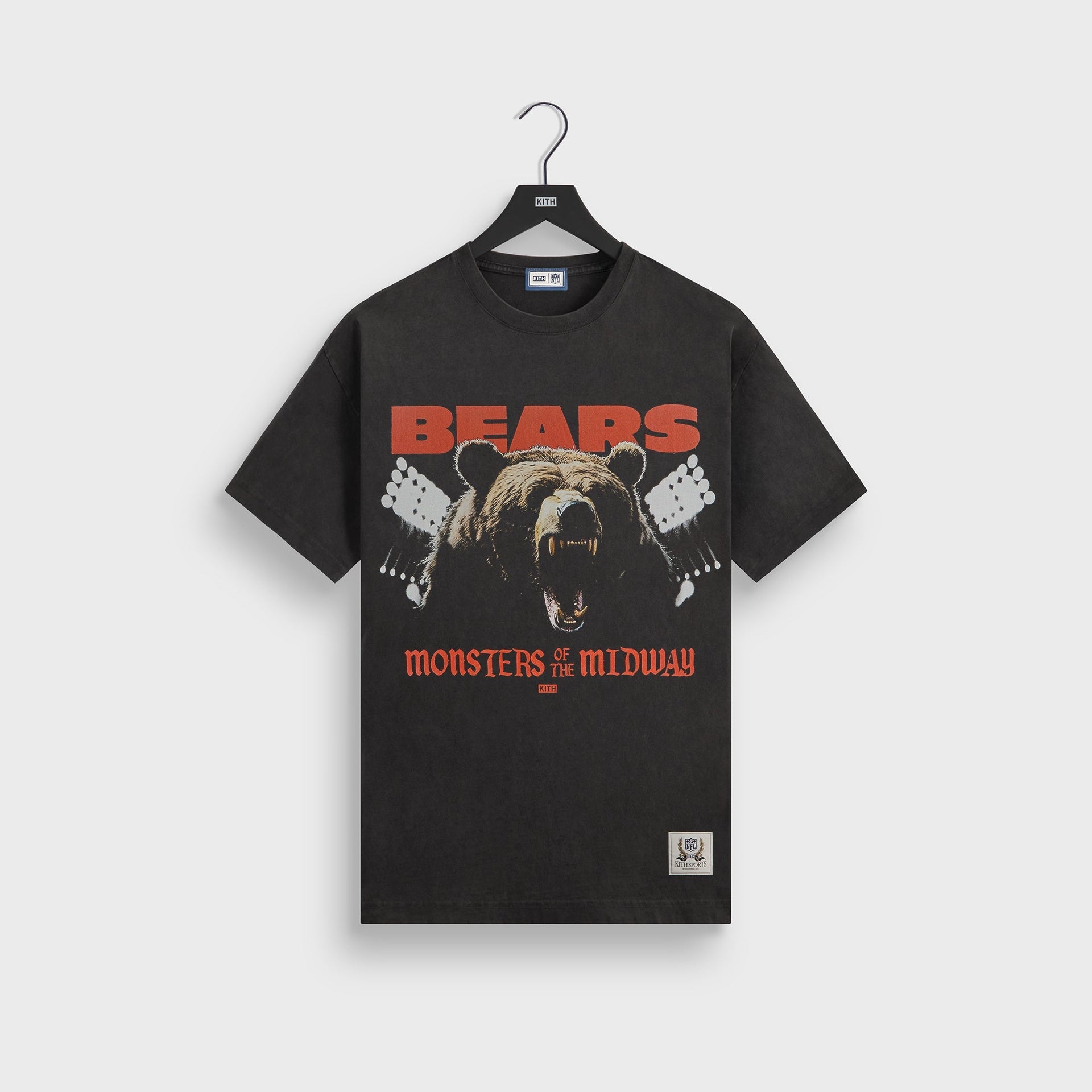 Kith for the NFL Chicago Bears Photo Vintage Jones Tee - Black - PH