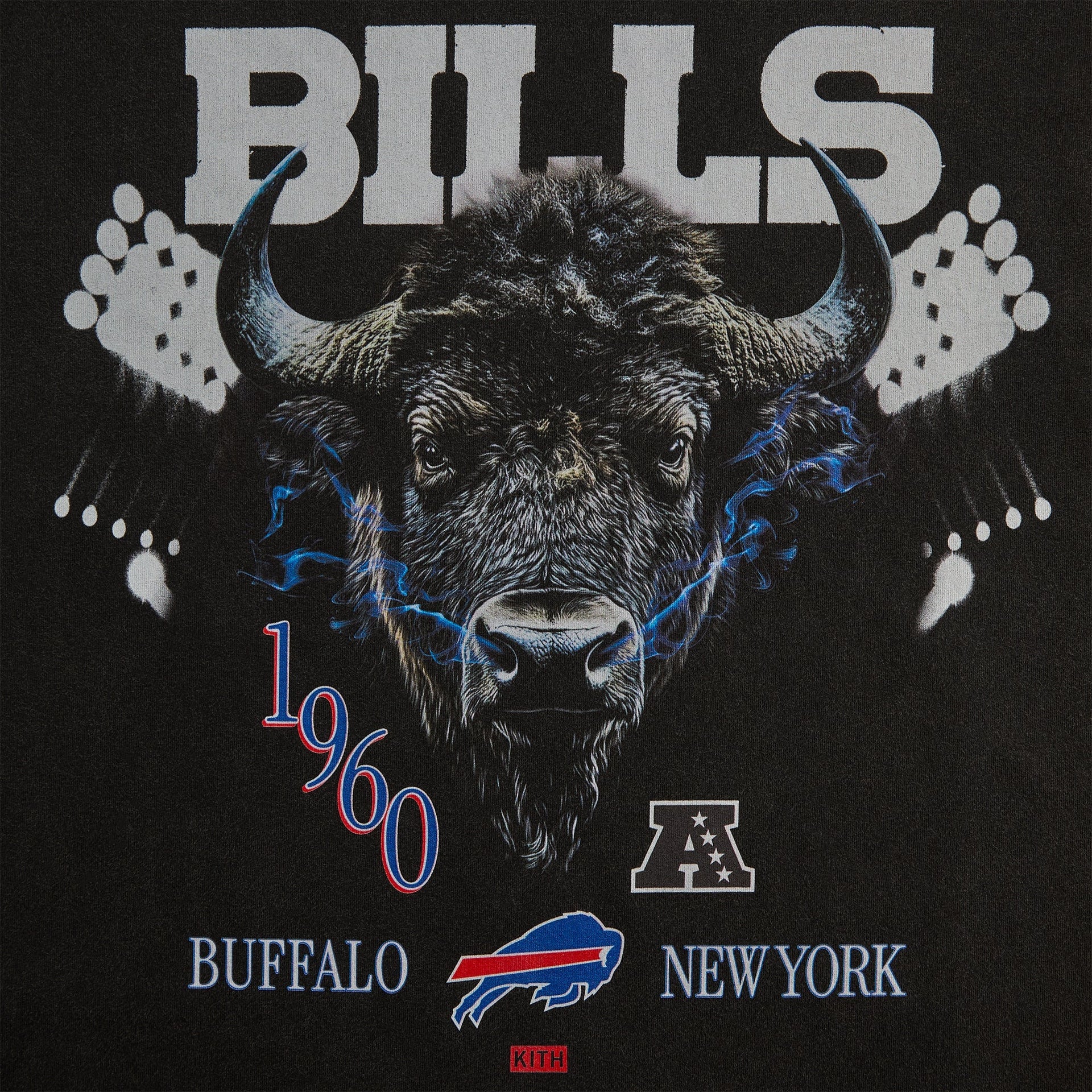 Kith for the NFL Buffalo Bills Photo Vintage Jones Tee - Black - PH