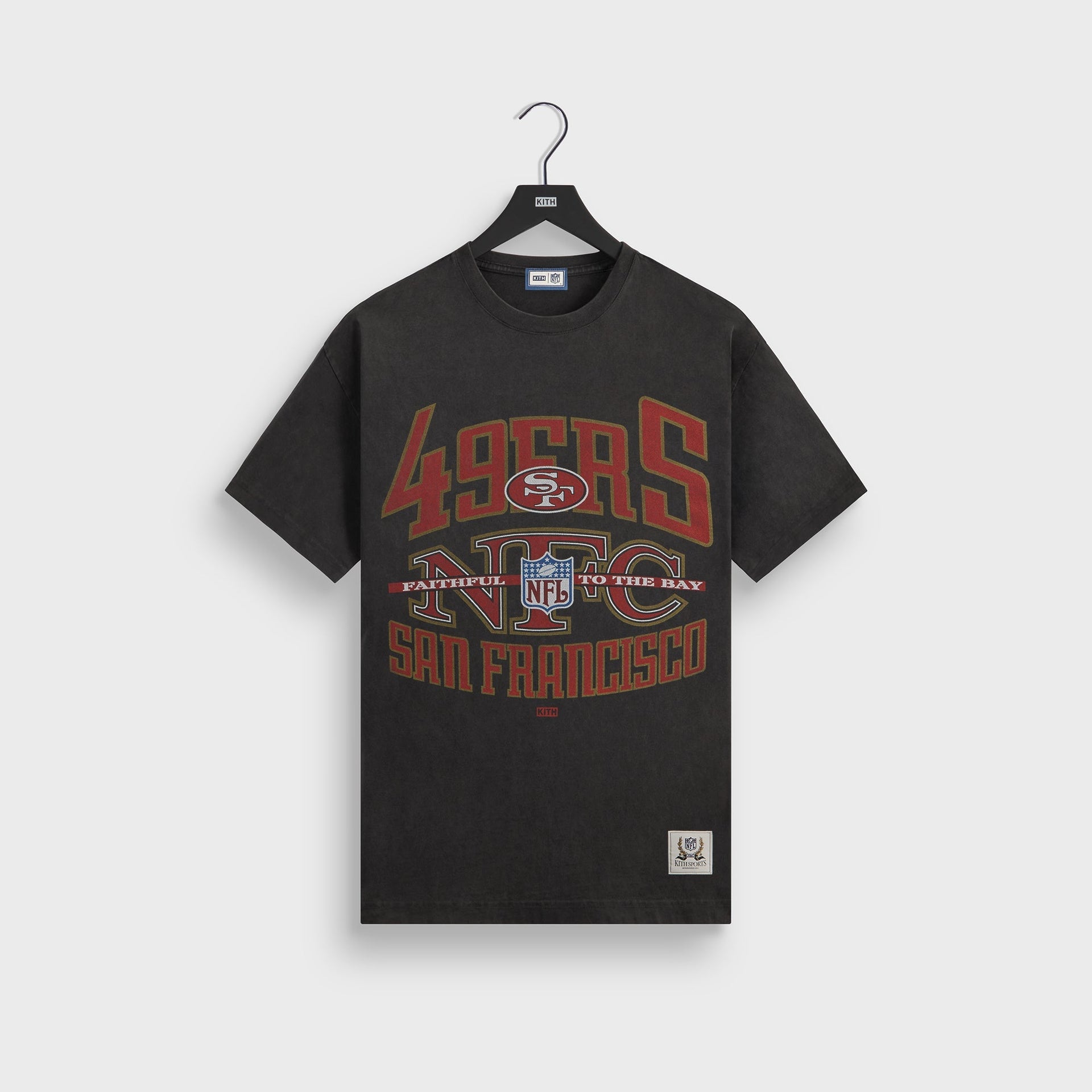 Kith for the NFL San Francisco 49ers XXL Vintage Jones Tee - Black - PH