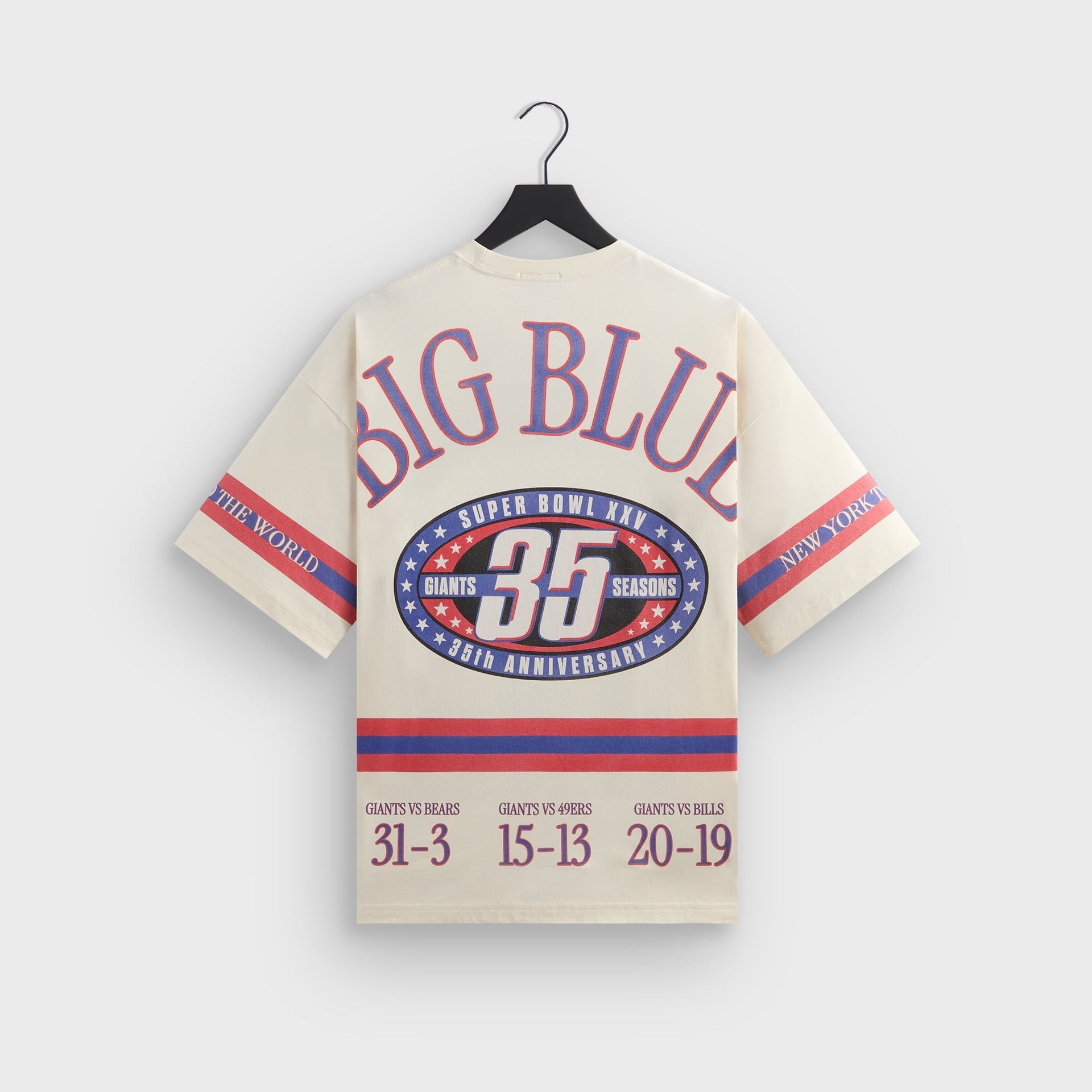 Kith for the NFL New York Giants Victory Vintage Bishop Tee - Sandrift - PH