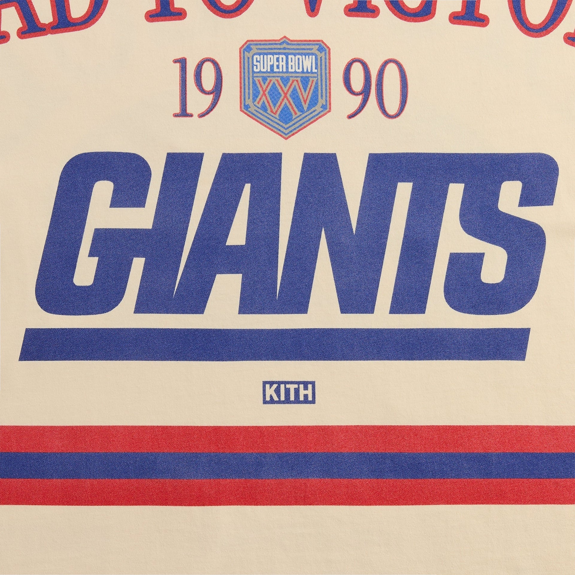 Kith for the NFL New York Giants Victory Vintage Bishop Tee - Sandrift - PH