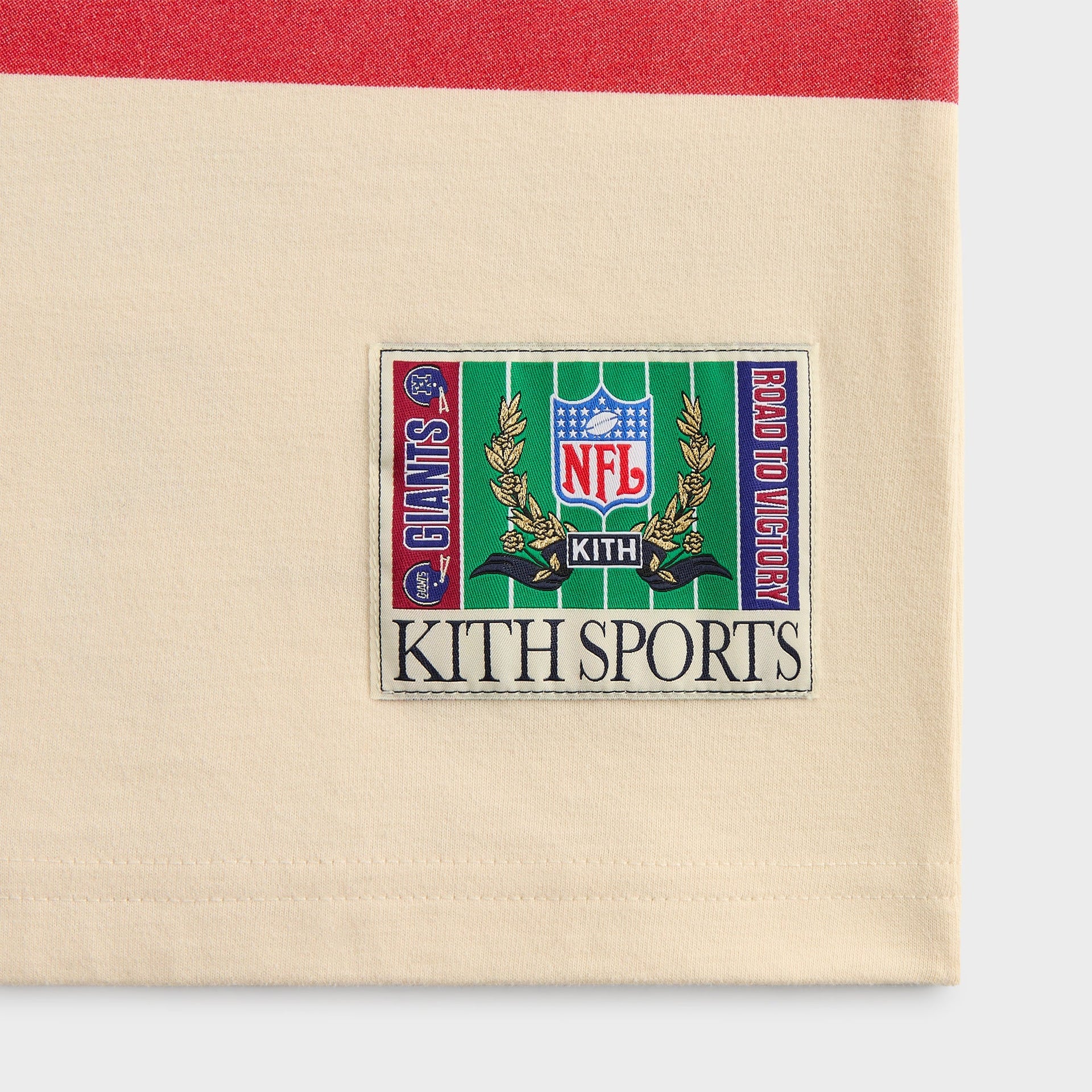 Kith for the NFL New York Giants Victory Vintage Bishop Tee - Sandrift - PH
