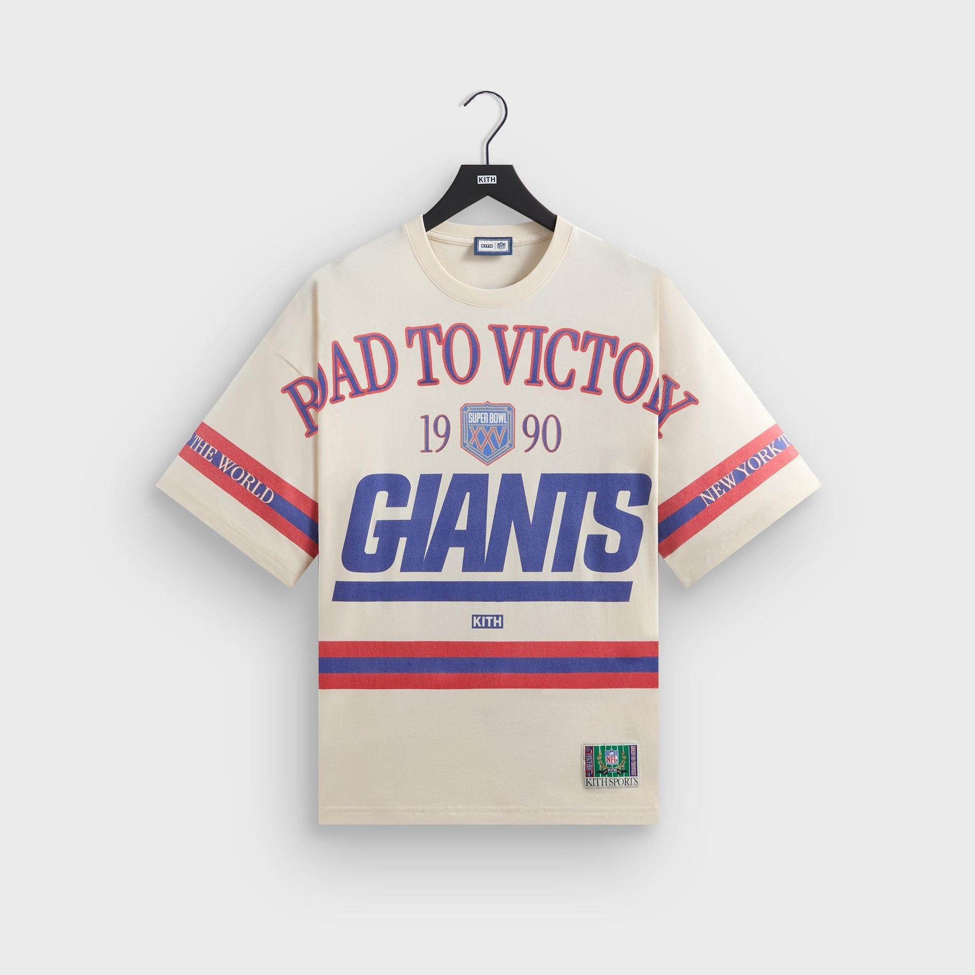 Kith for the NFL New York Giants Victory Vintage Bishop Tee - Sandrift - PH