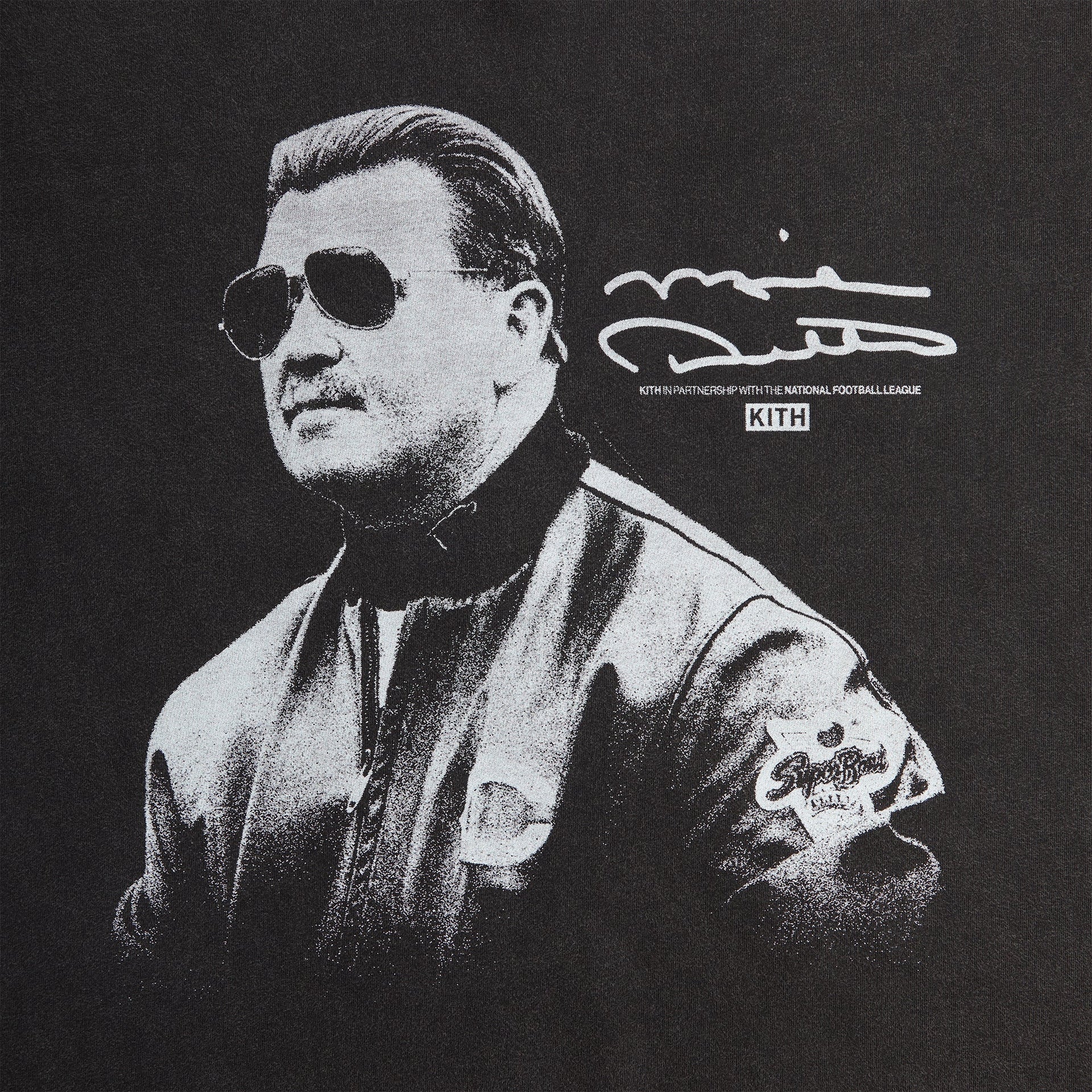 Kith for the NFL Mike Ditka Vintage Jones Tee - Black - PH