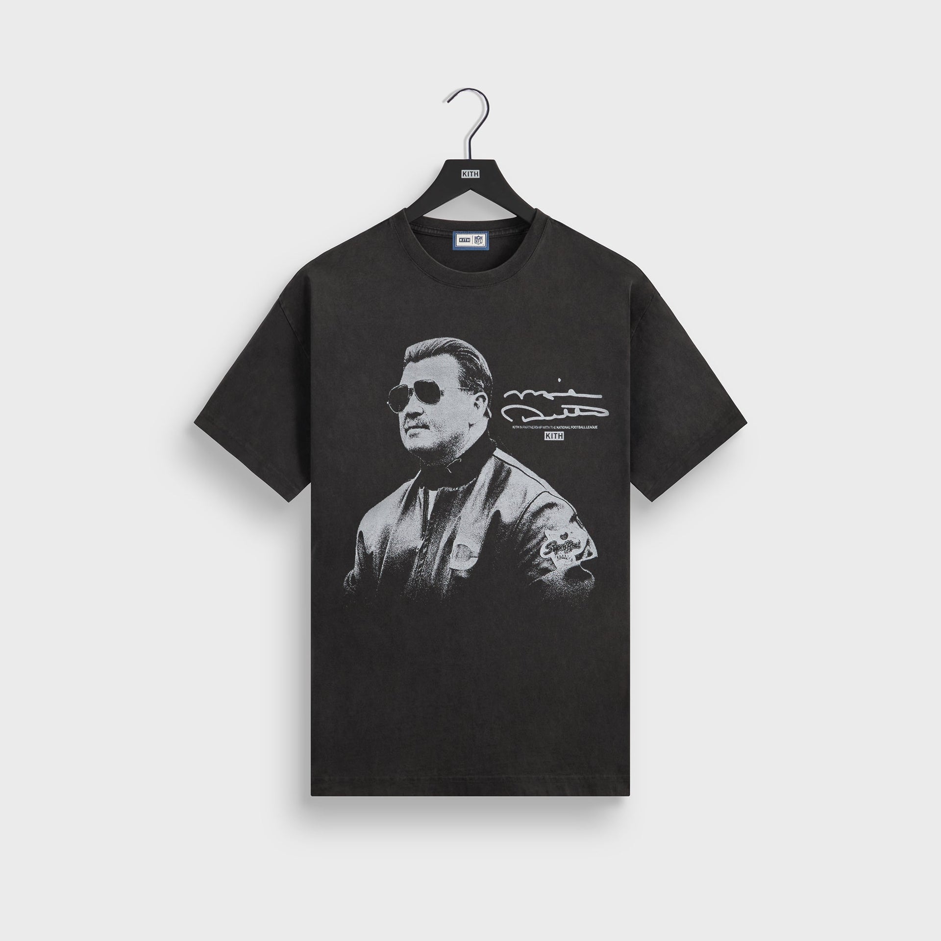 Kith for the NFL Mike Ditka Vintage Jones Tee - Black - PH