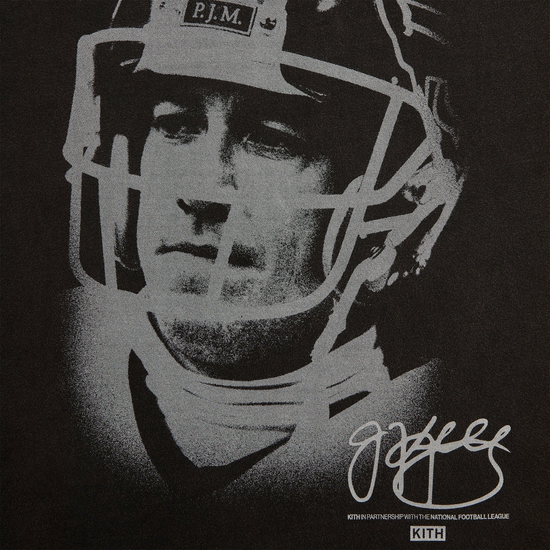 Kith for the NFL Jim Kelly Vintage Jones Tee - Black - PH