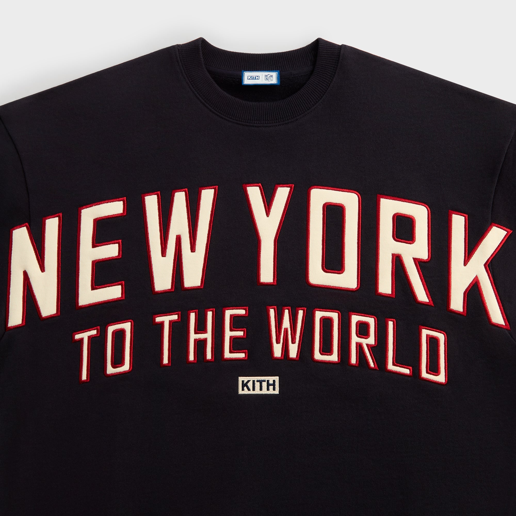Kith for the NFL New York Giants Victory Vintage Nelson Crewneck - Ink