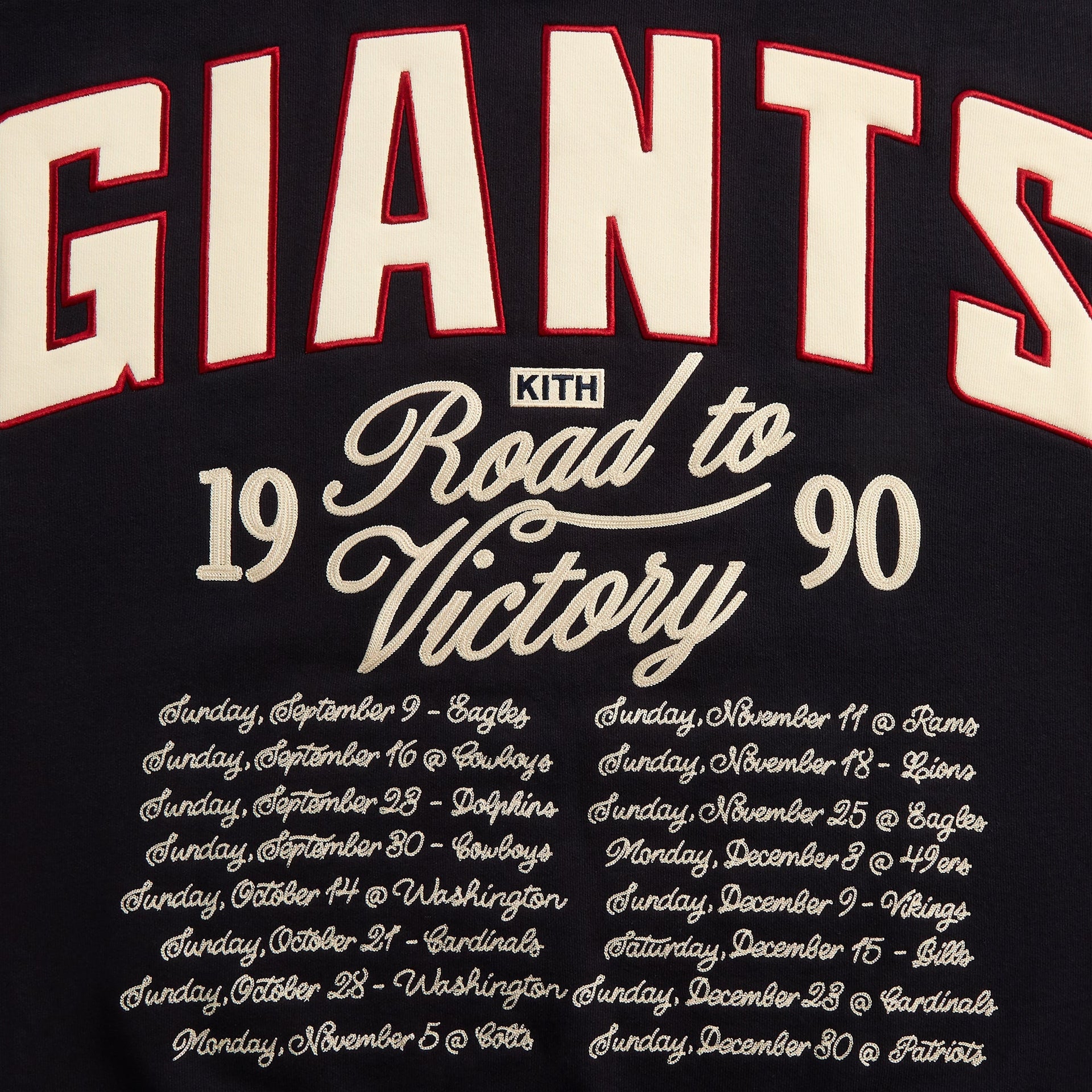 Kith for the NFL New York Giants Victory Vintage Nelson Crewneck - Ink - PH