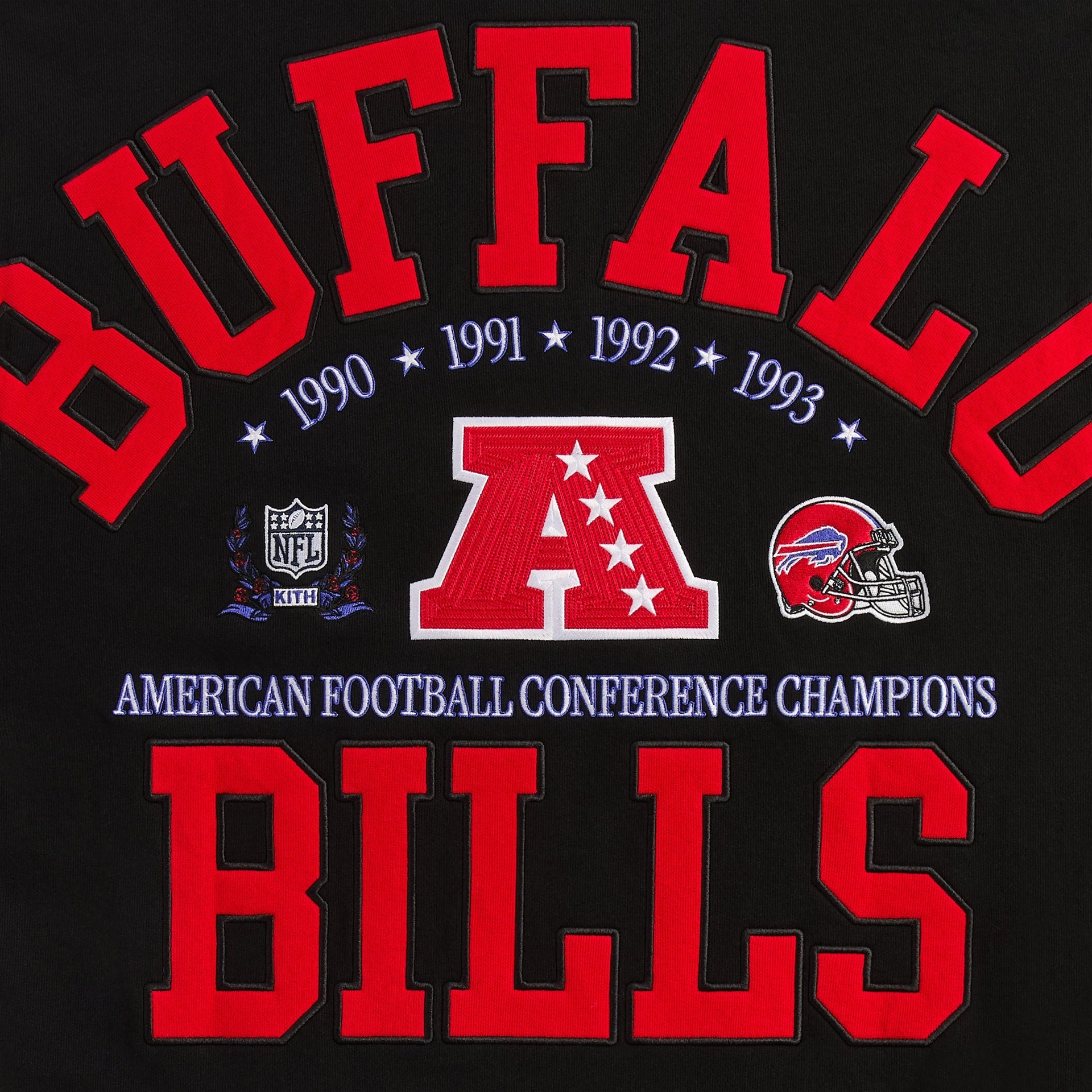 Kith for the NFL Buffalo Bills Vintage Nelson Crewneck - Black - PH