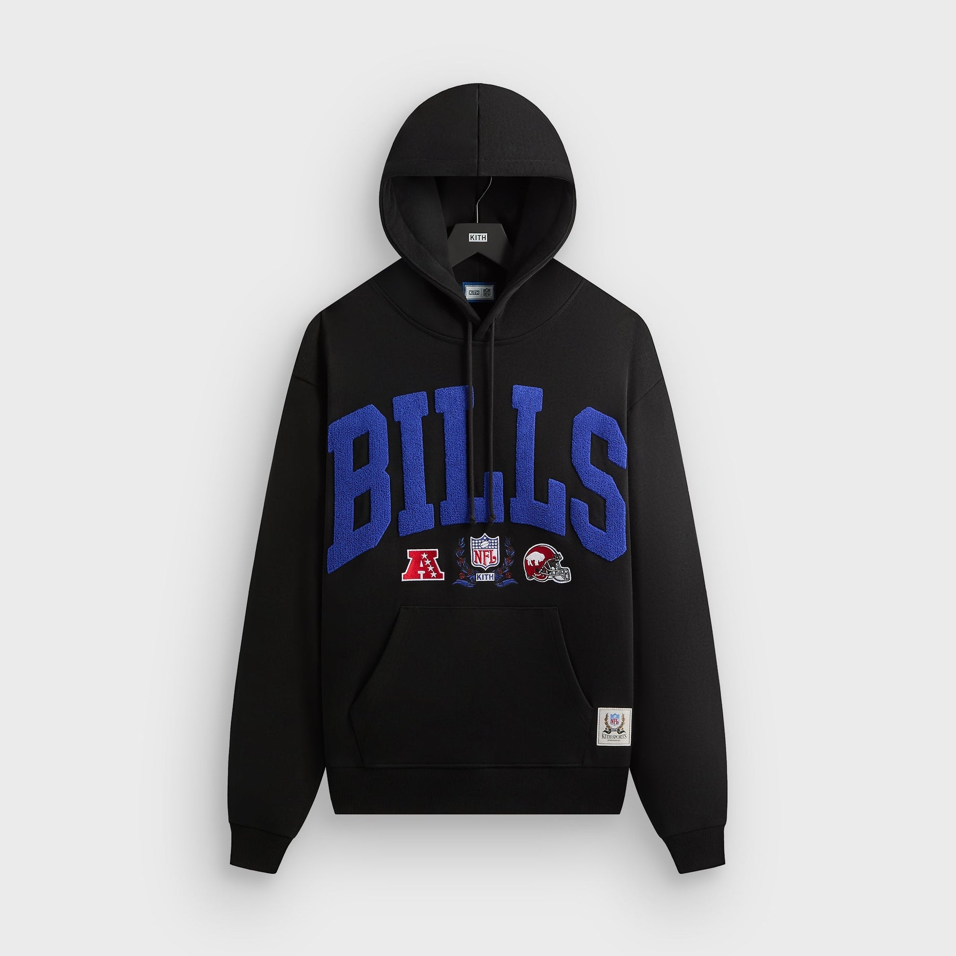 Kith for the NFL Buffalo Bills Stitched Vintage Hoodie - Black - PH