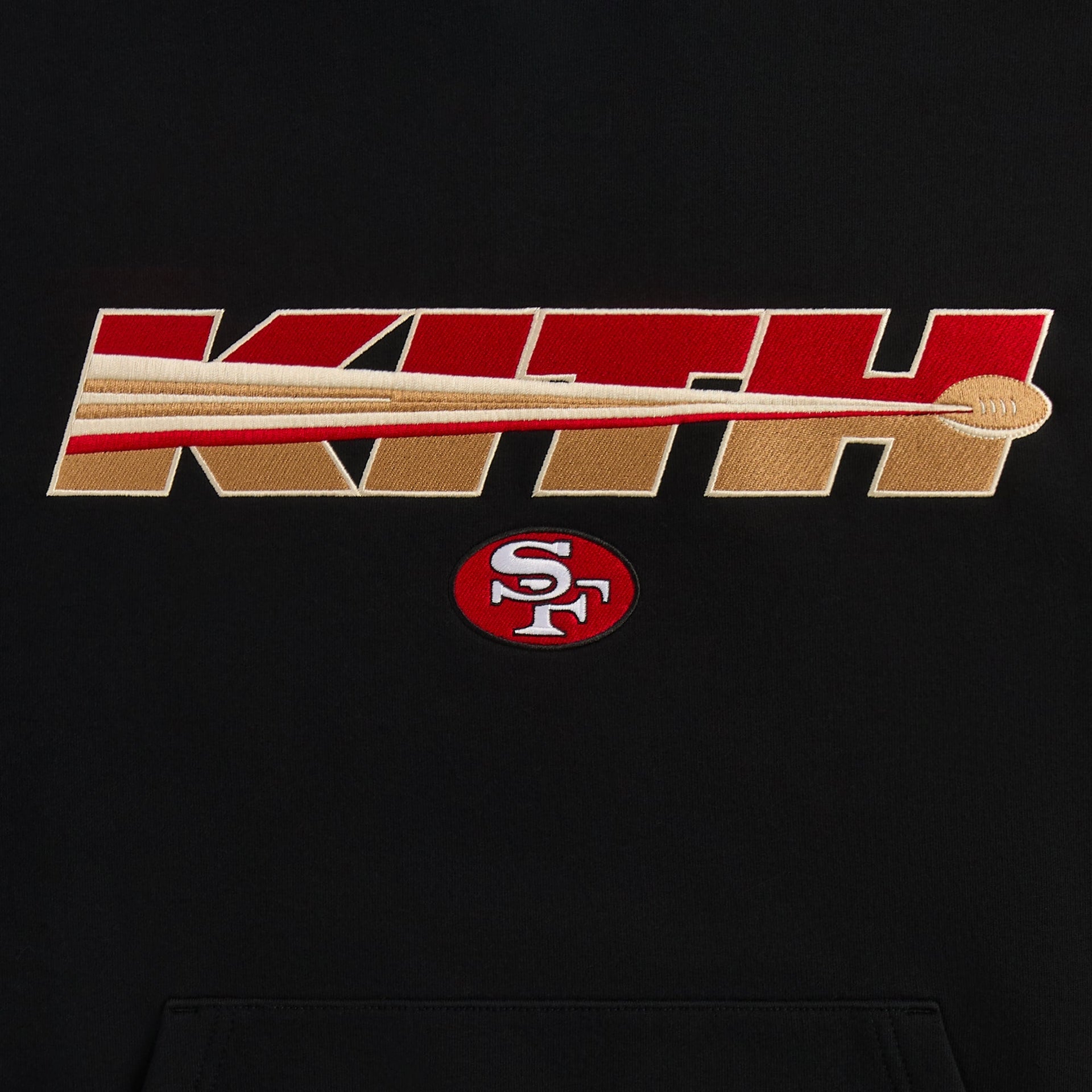 Kith for the NFL San Francisco 49ers Vintage Nelson Hoodie - Black - PH